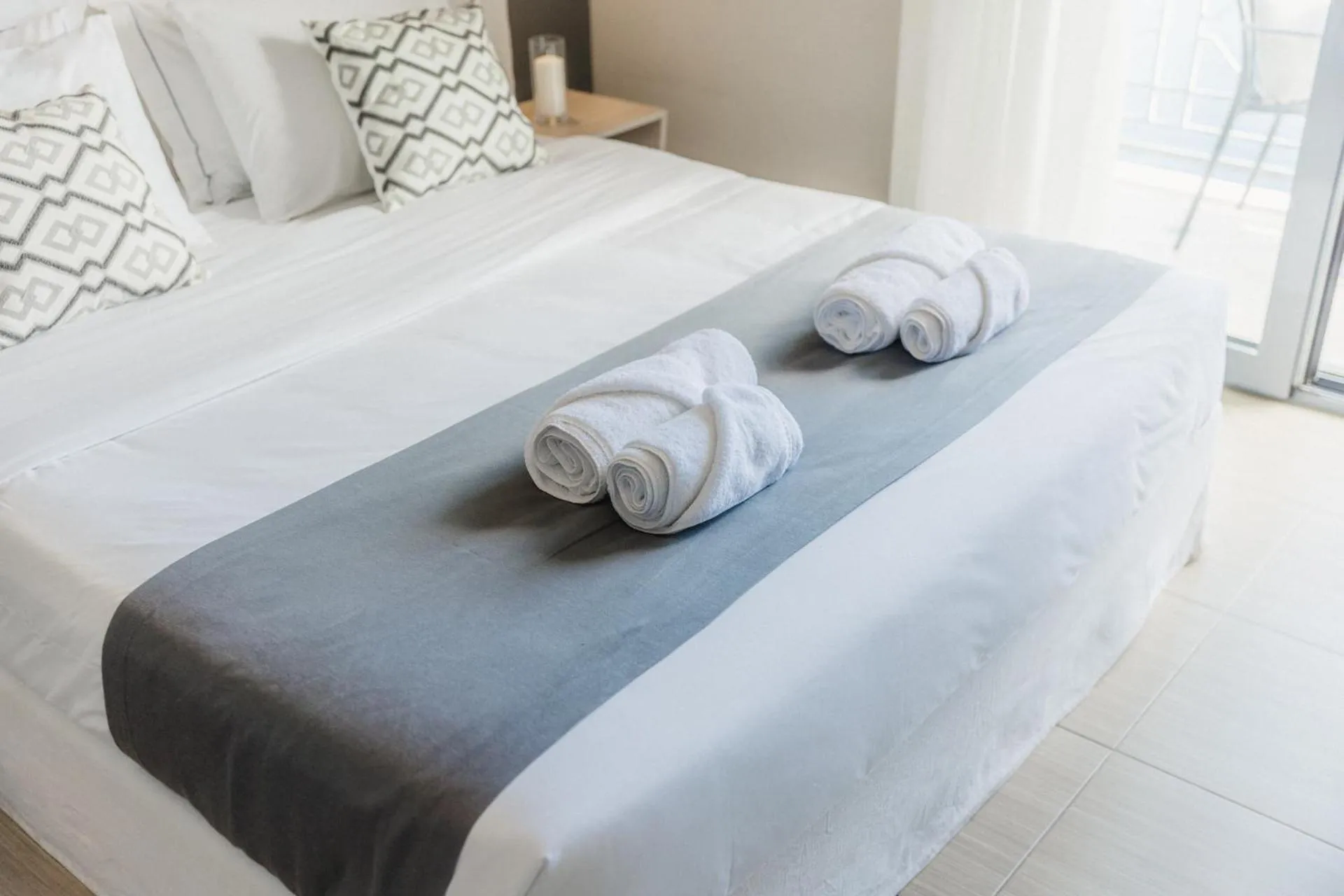 Bed in Infinity Hotel Gytheio