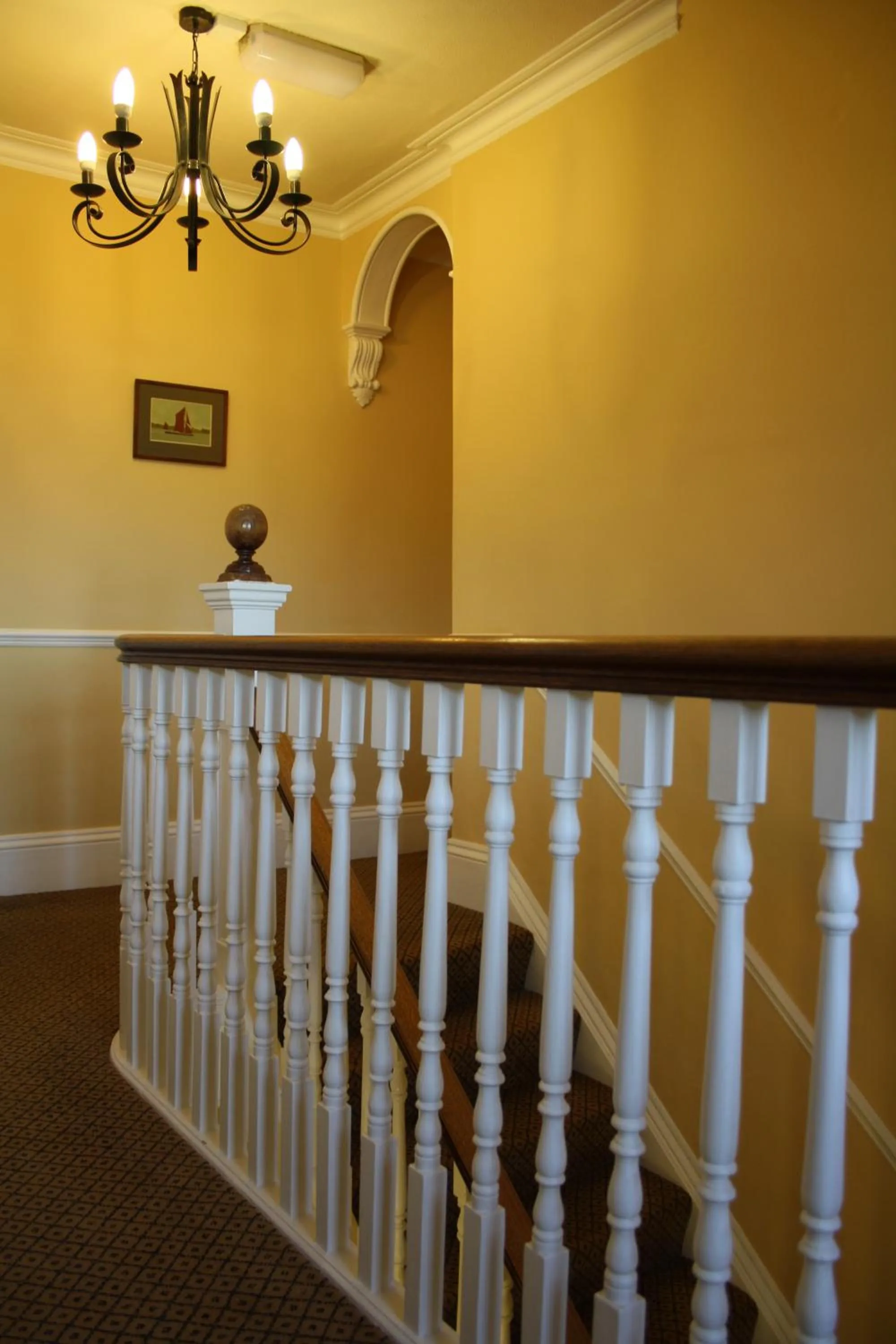 Decorative detail in Toothbrush Rooms at Lattice Lodge - Guest Kitchen & EV Recharging