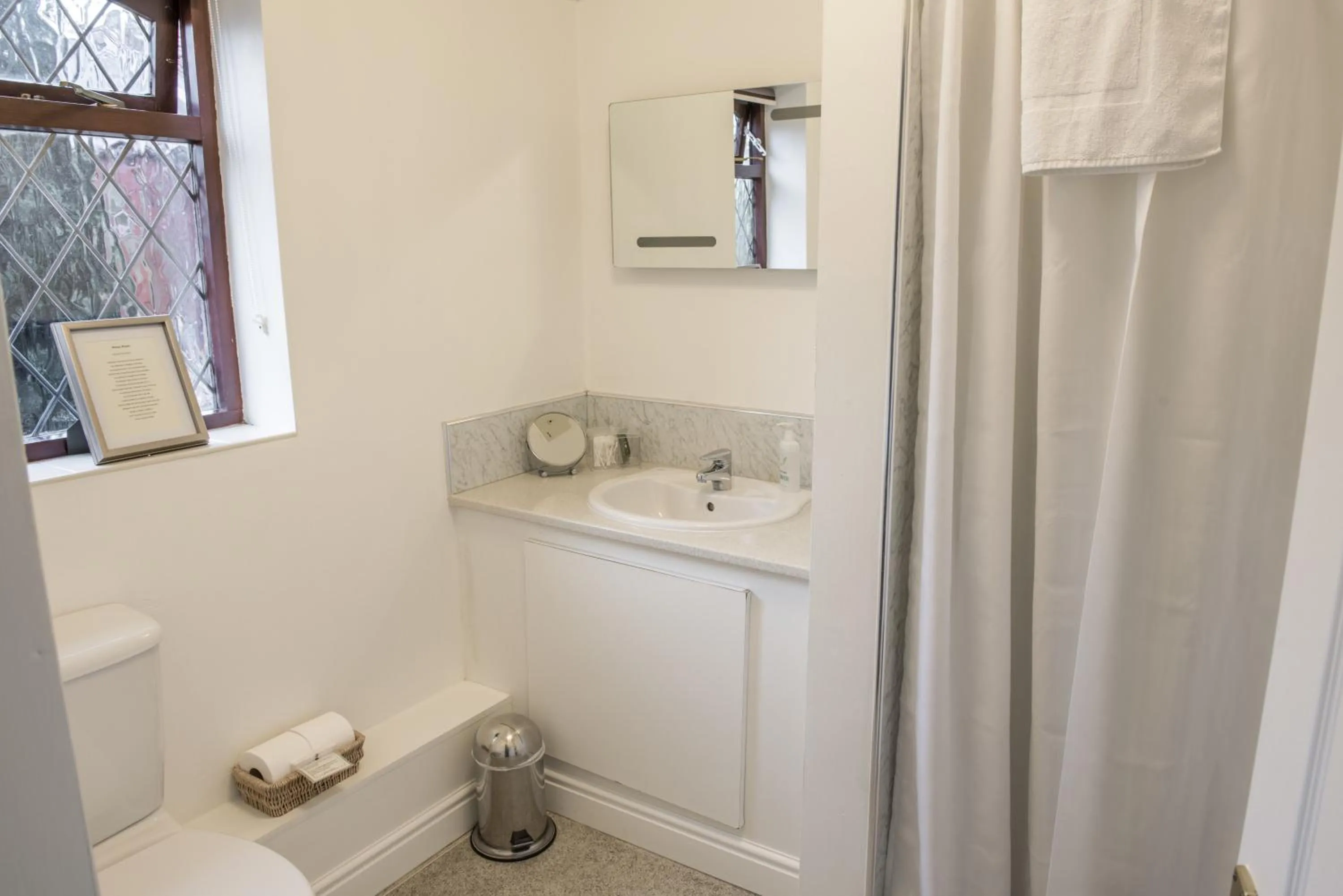 Shower in Toothbrush Rooms at Lattice Lodge - Guest Kitchen & EV Recharging