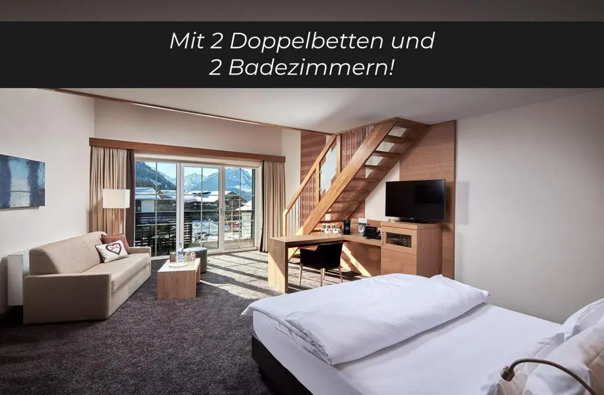 Duplex Quadruple Room in Panoramahotel Oberjoch Duplex Quadruple Room in Panoramahotel Oberjoch