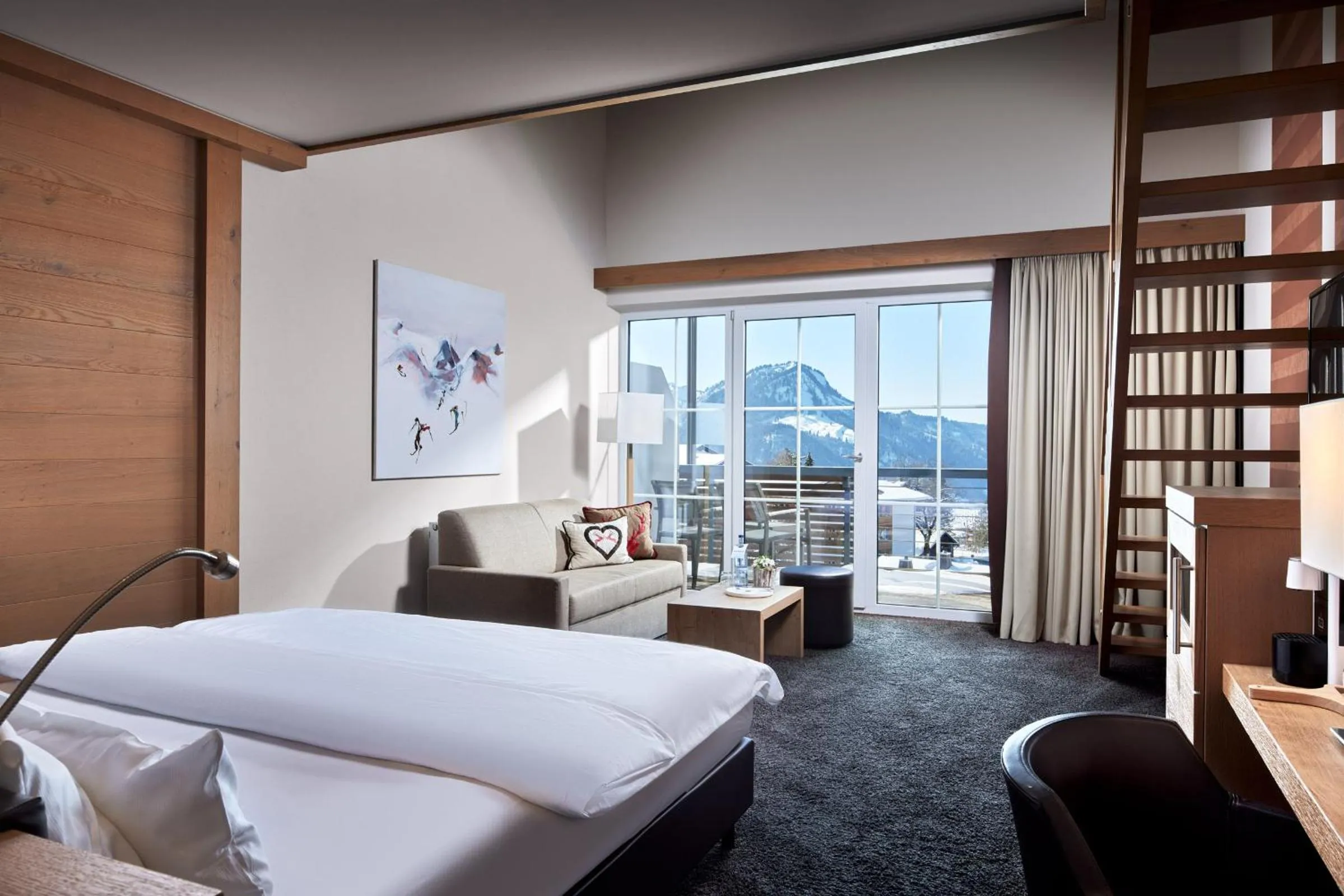 Photo of the whole room, Bed in Panoramahotel Oberjoch