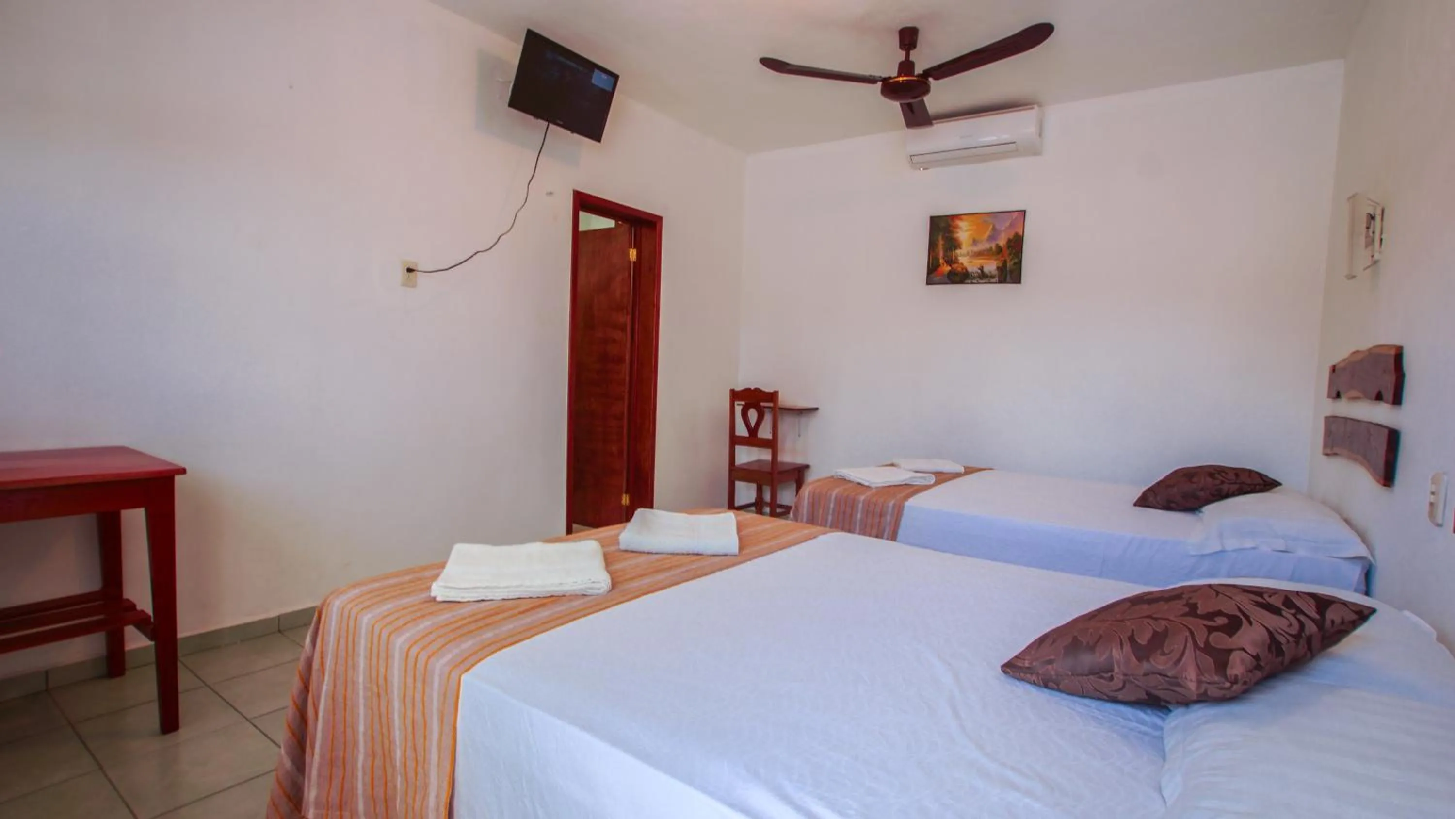 Bed in Hotel el Manglar