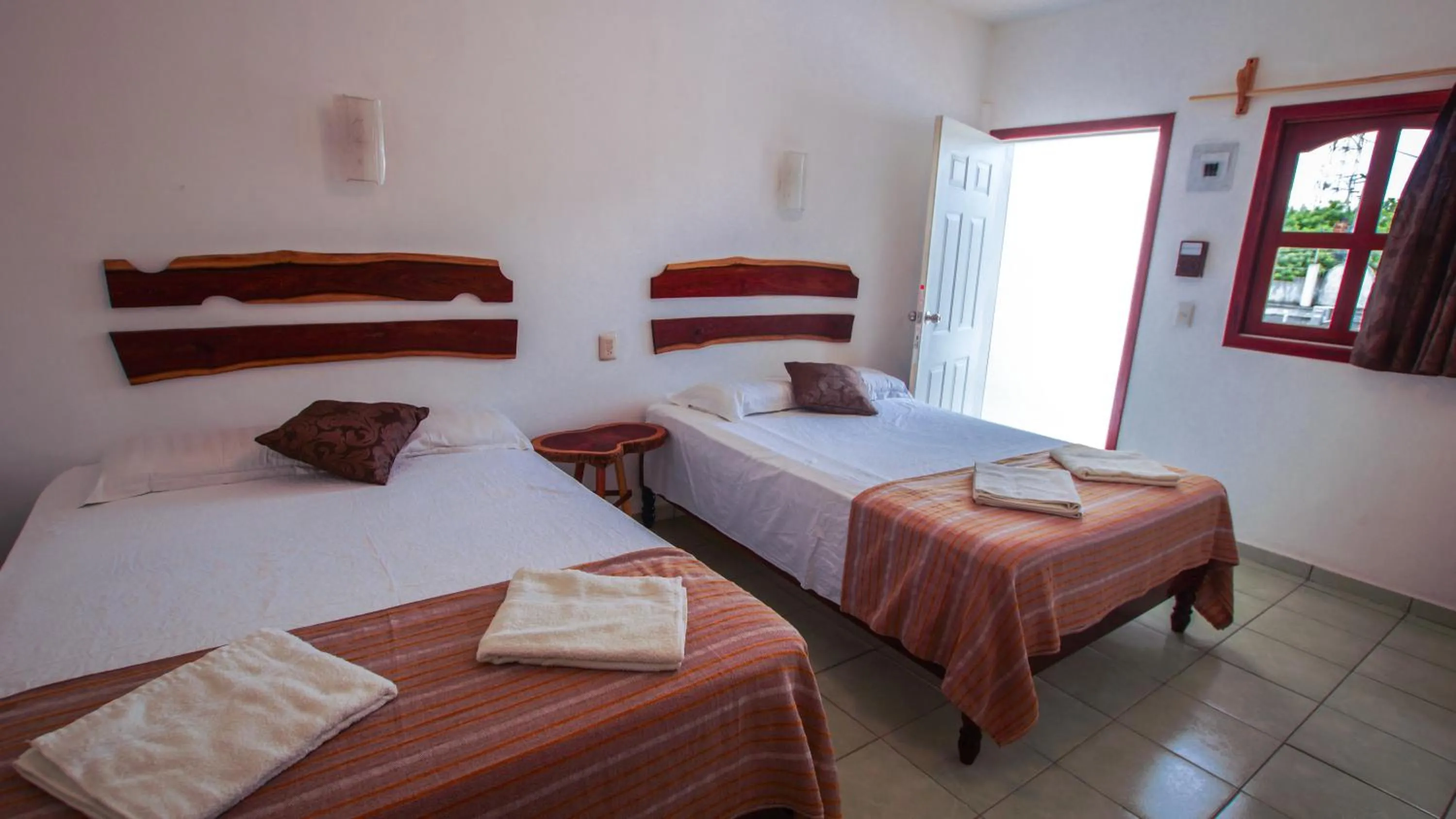 Bed in Hotel el Manglar