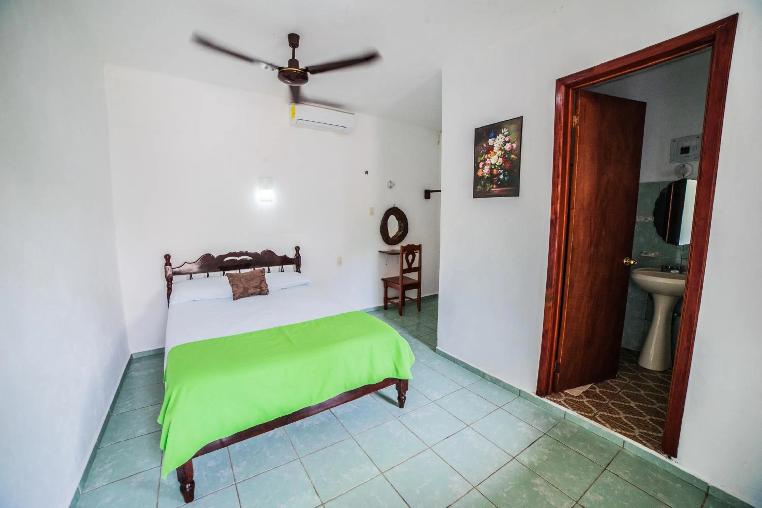 Bed in Hotel el Manglar