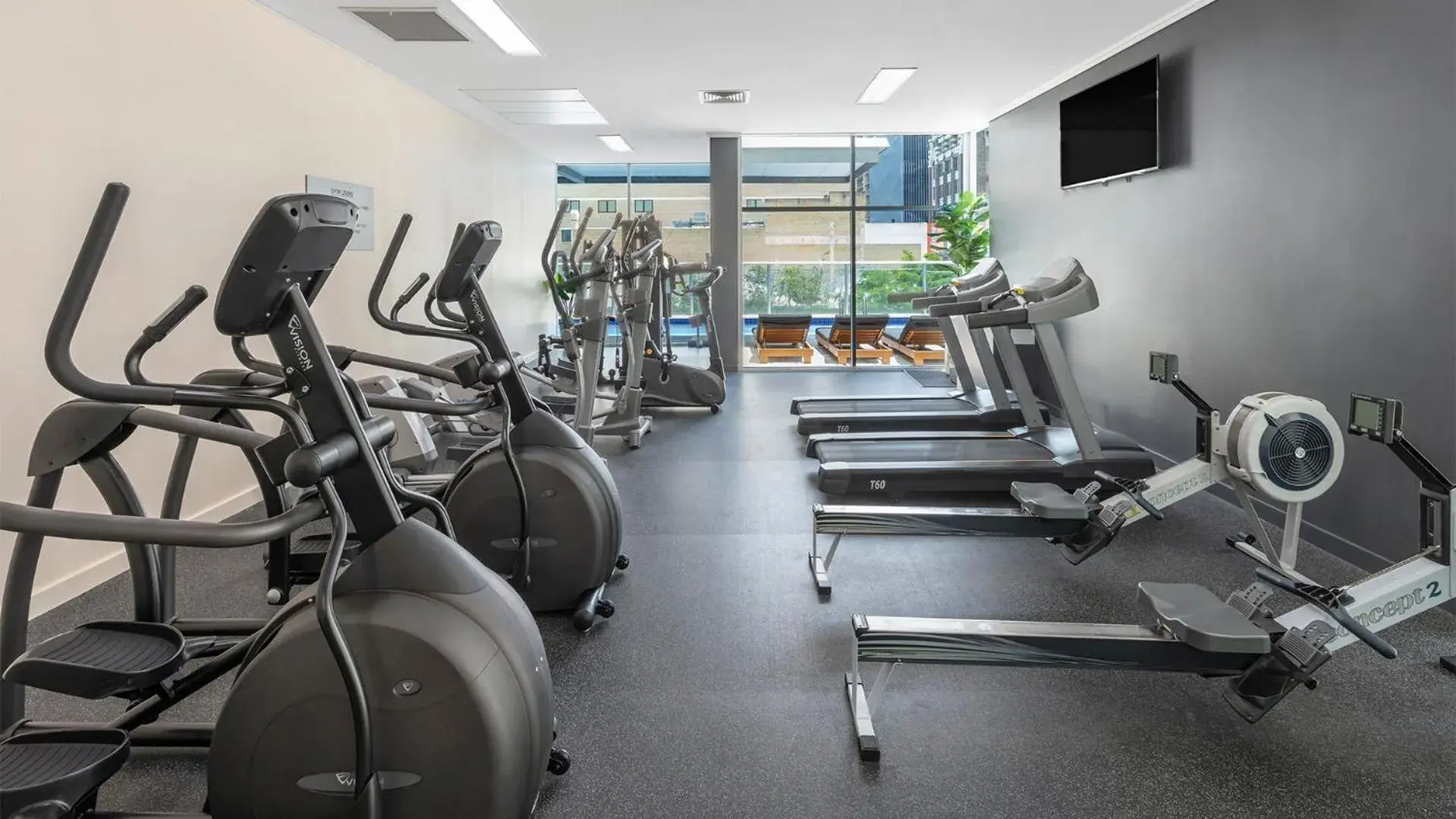 Fitness centre/facilities in Oaks Brisbane Festival Suites Fitness centre/facilities in Oaks Brisbane Festival Suites