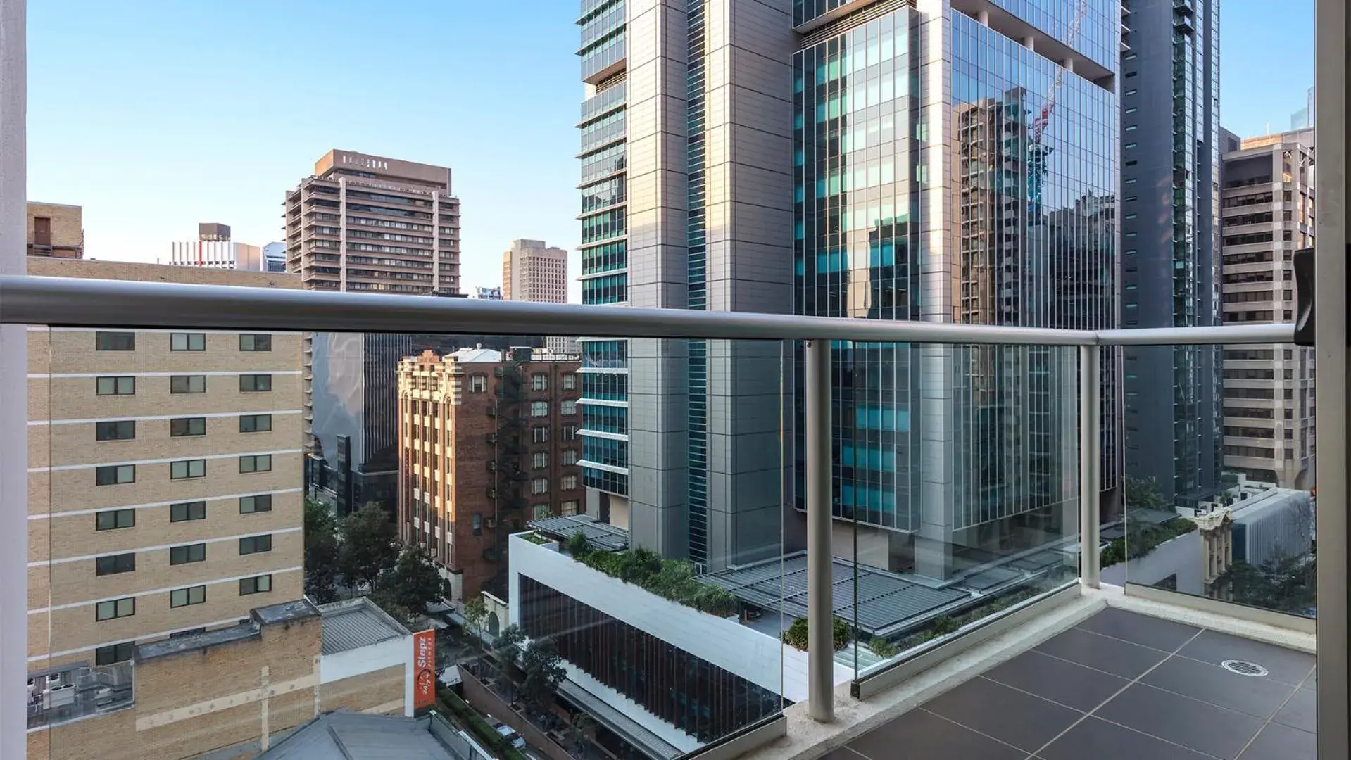 Balcony/Terrace in Oaks Brisbane Festival Suites Balcony/Terrace in Oaks Brisbane Festival Suites