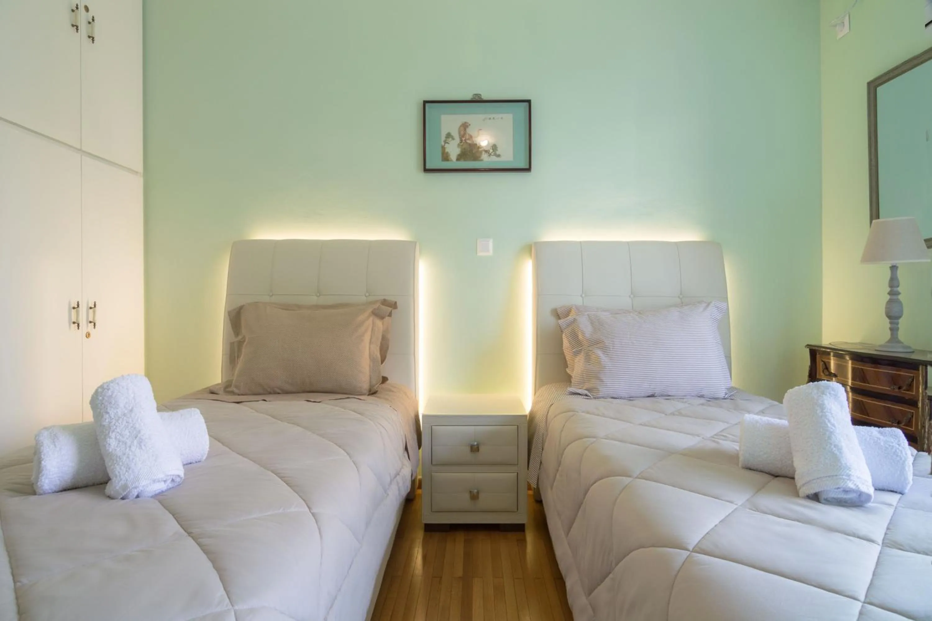 Bed in Lovely Apartment in Athens