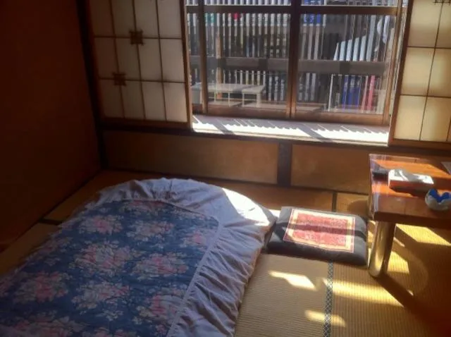 Bed in Tobaya Ryokan