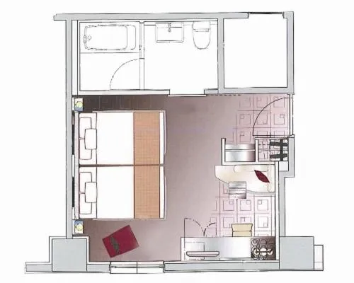 Floor plan in Hotel Bestland