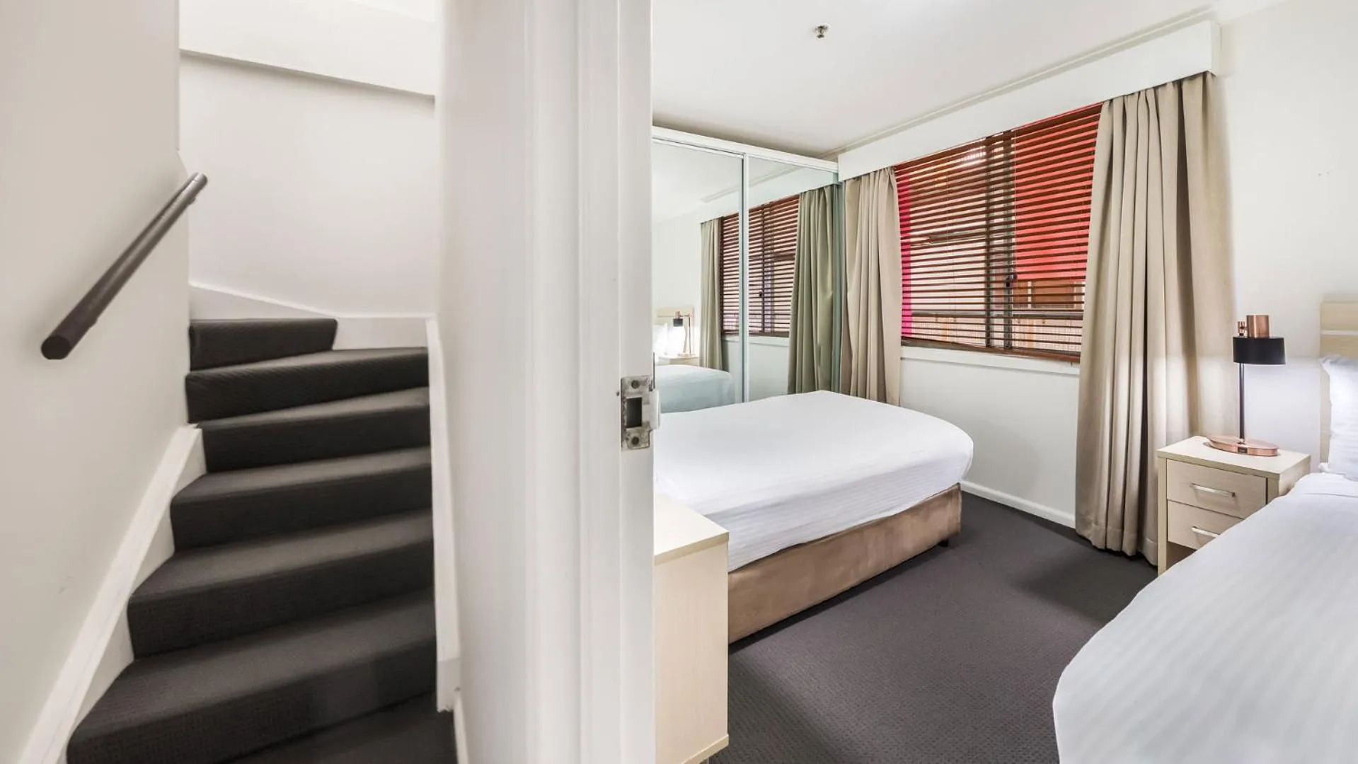 Bedroom, Bed in Oaks Sydney Goldsbrough Suites