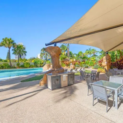 BBQ facilities in The Mirage Resort Alexandra Headland