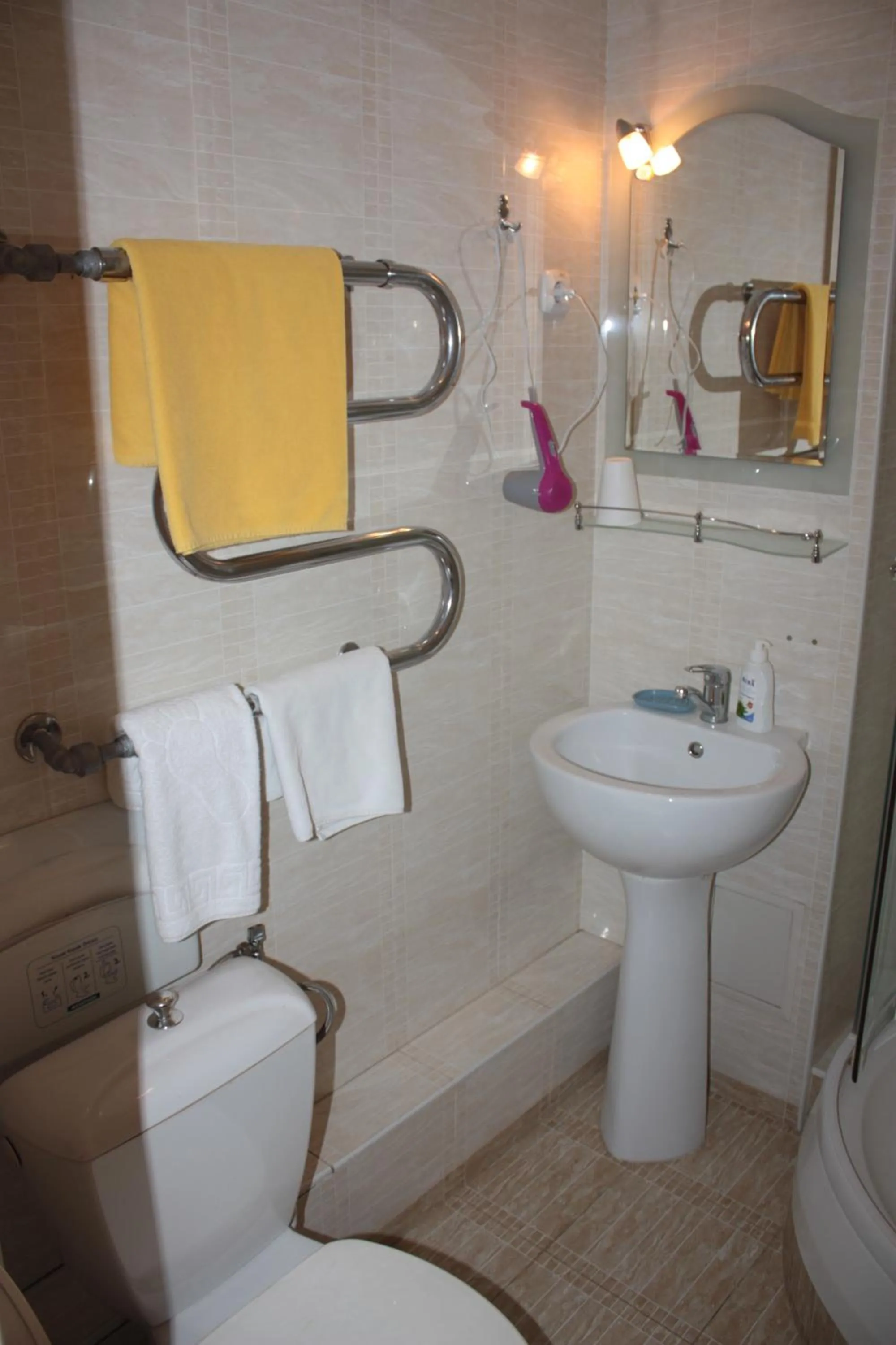 Shower in Berkana Hotel