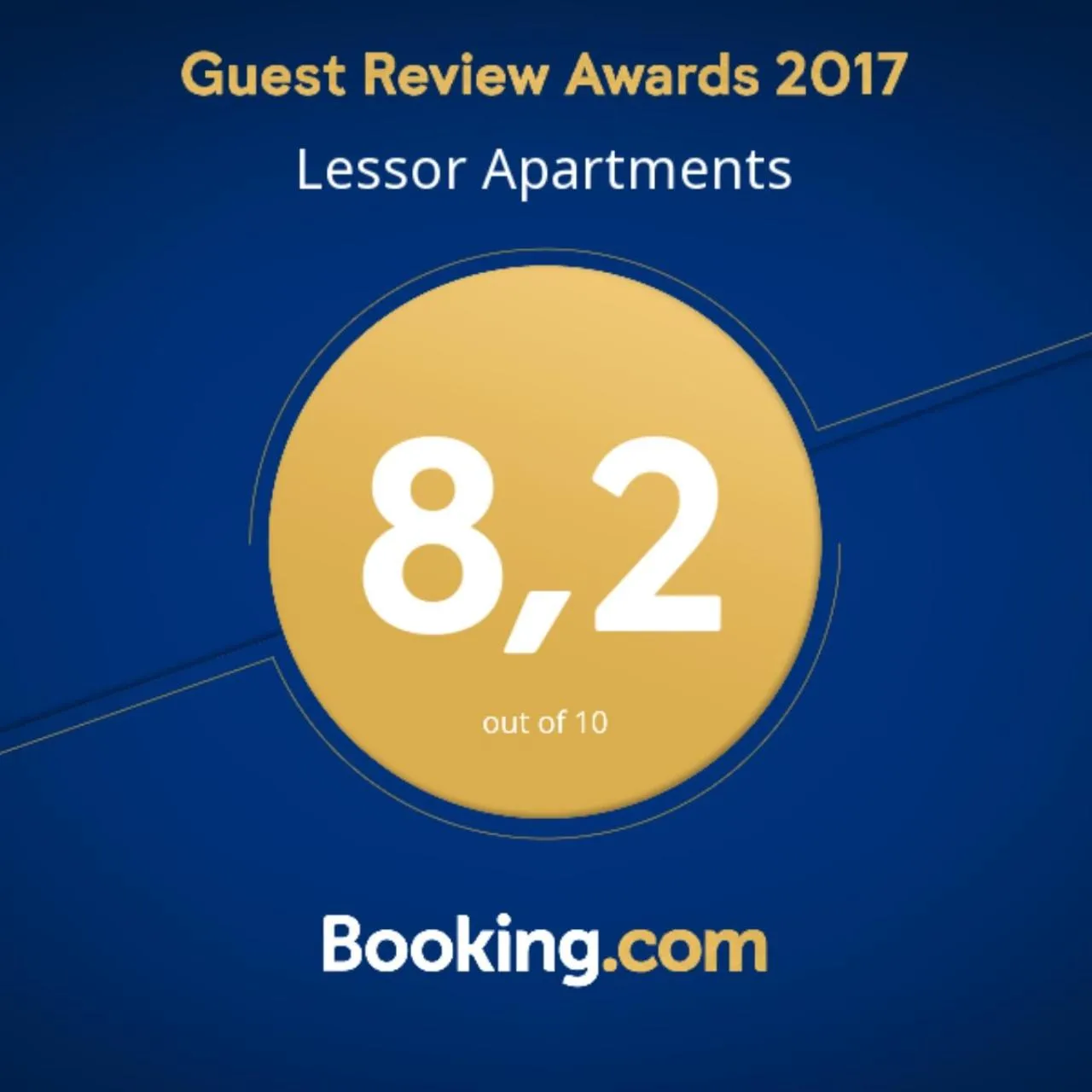 Certificate/Award in Lessor Apartments