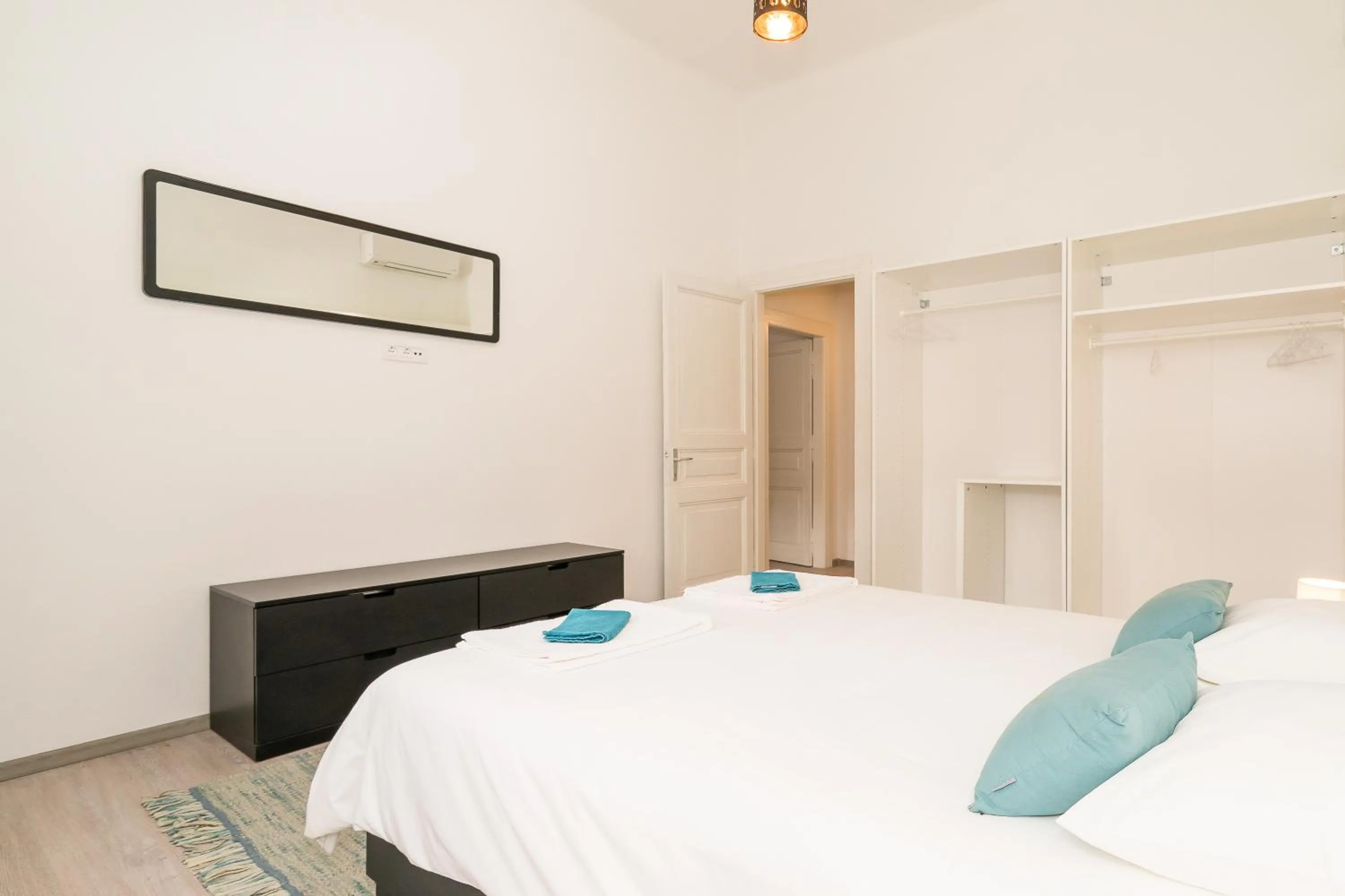 Bed in Loft at Republic Square