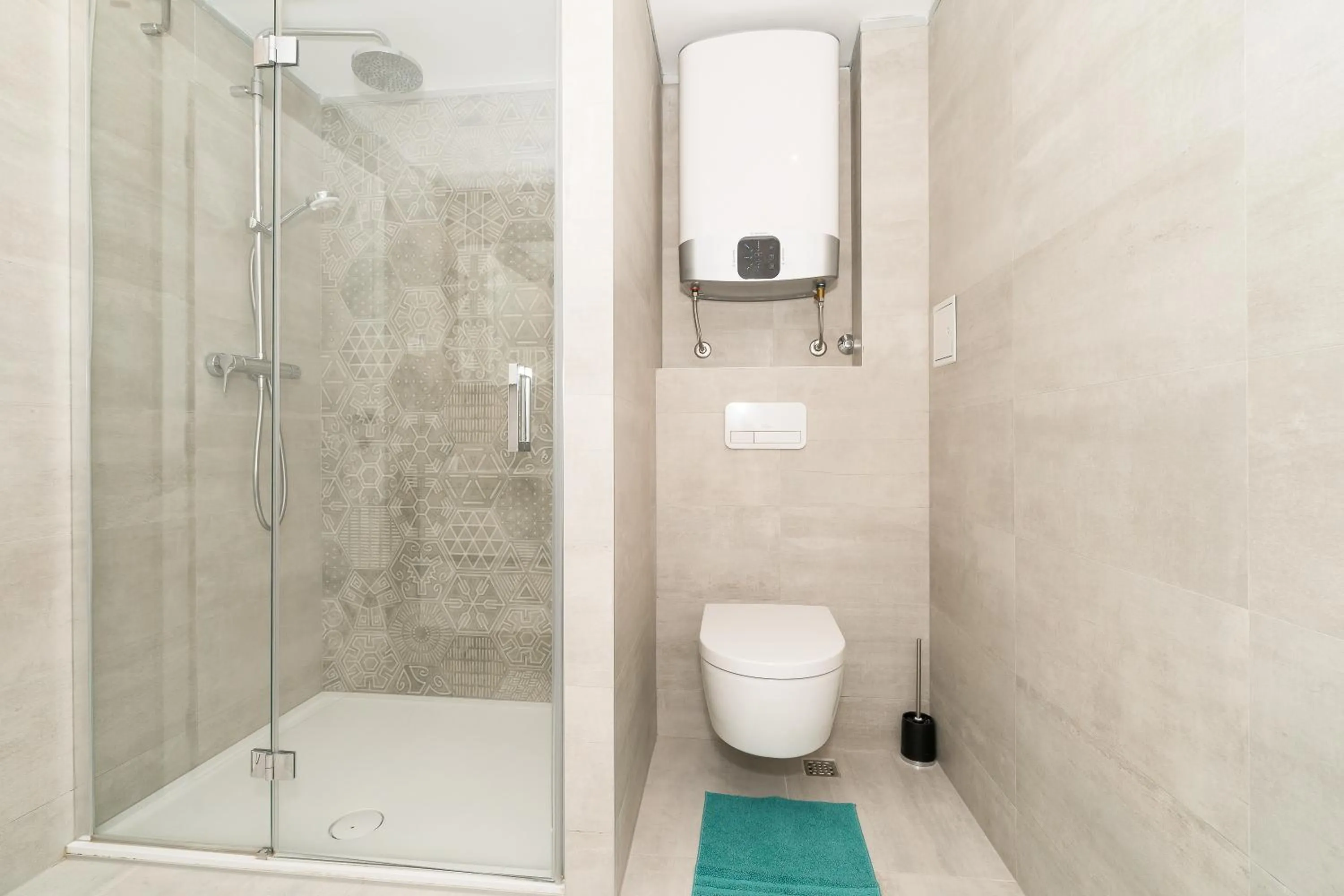 Shower in Loft at Republic Square