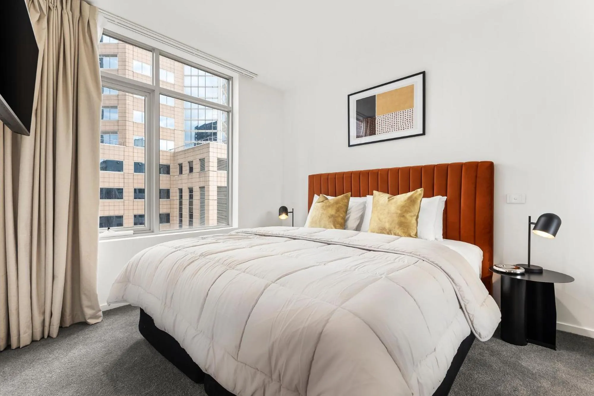 Bed in Nolo Apartments Lonsdale St