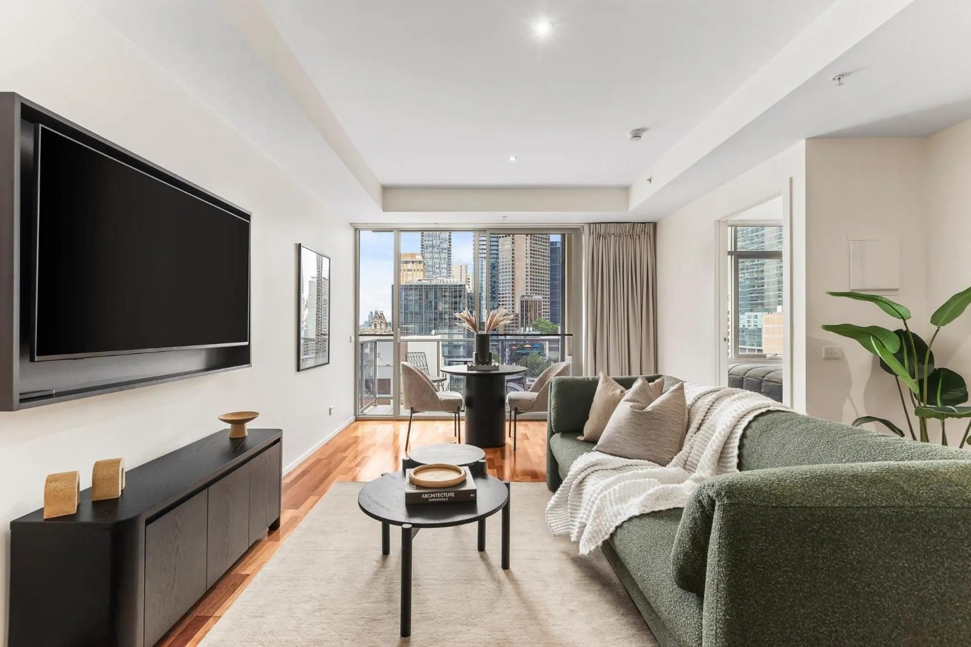 Living room in Nolo Apartments Lonsdale St