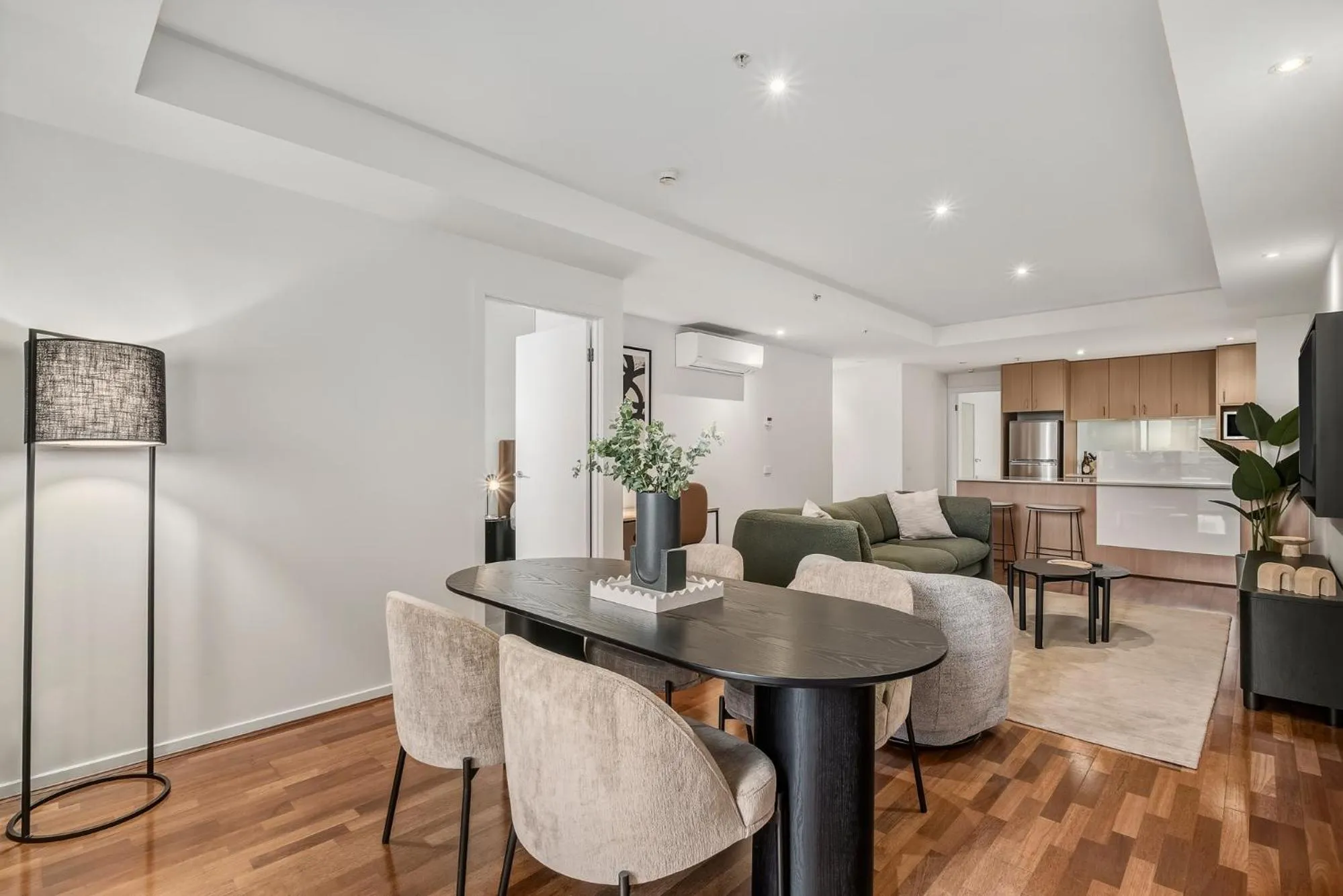 Dining area in Nolo Apartments Lonsdale St