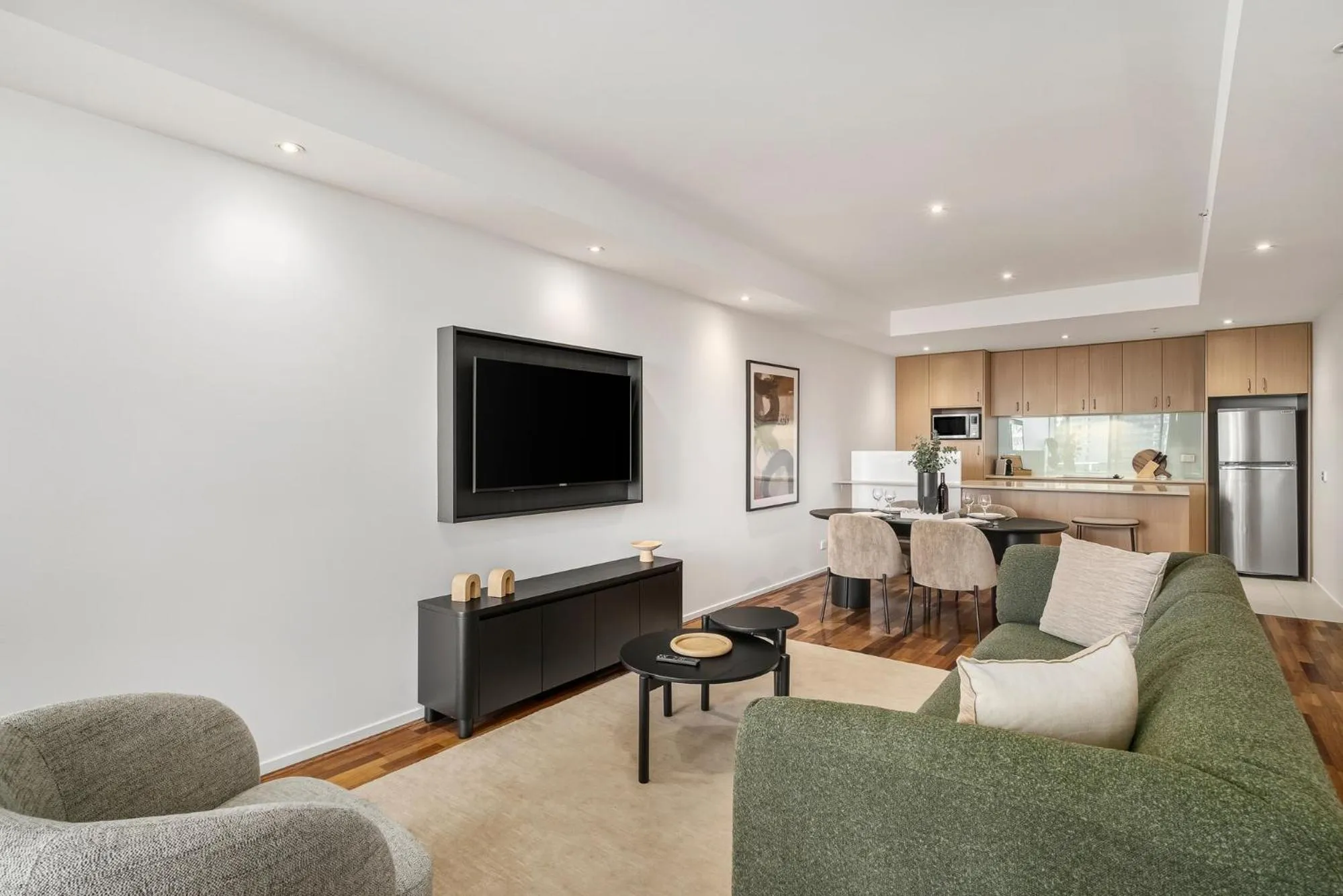 Living room in Nolo Apartments Lonsdale St