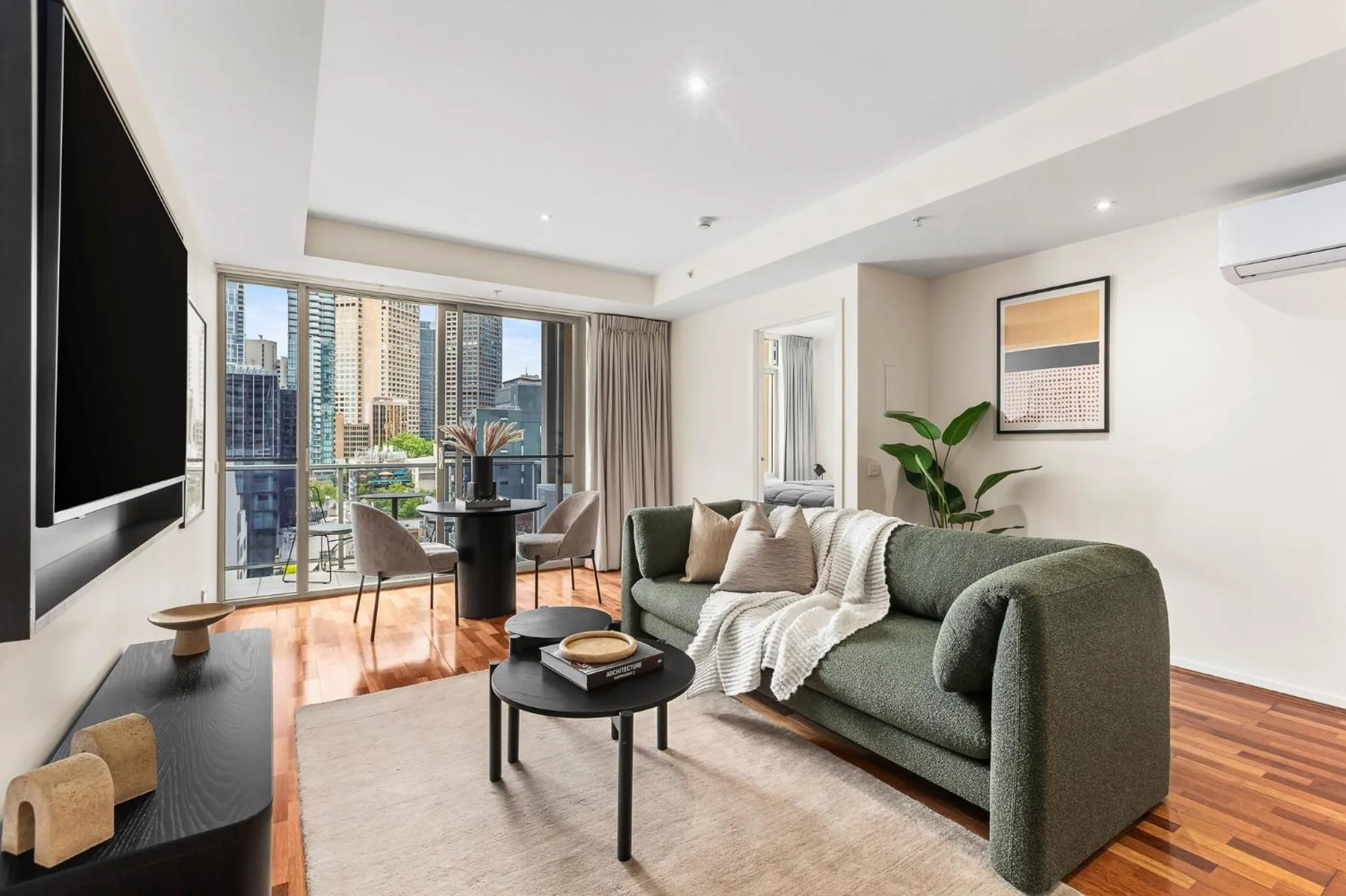 Living room in Nolo Apartments Lonsdale St