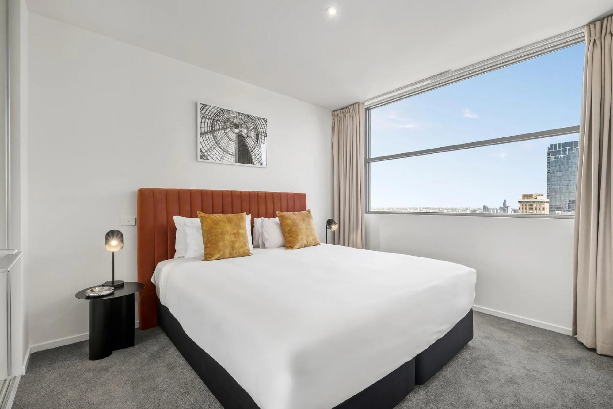 Bedroom, Bed in Nolo Apartments Lonsdale St