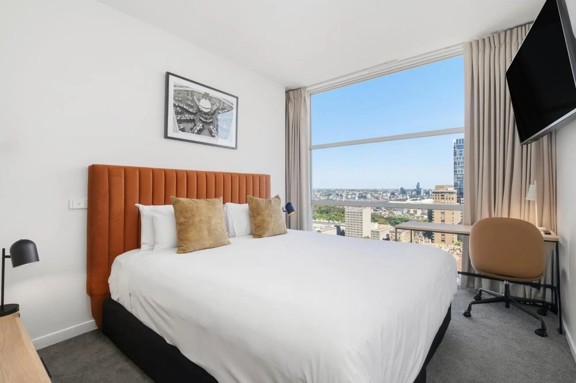 Bed in Nolo Apartments Lonsdale St