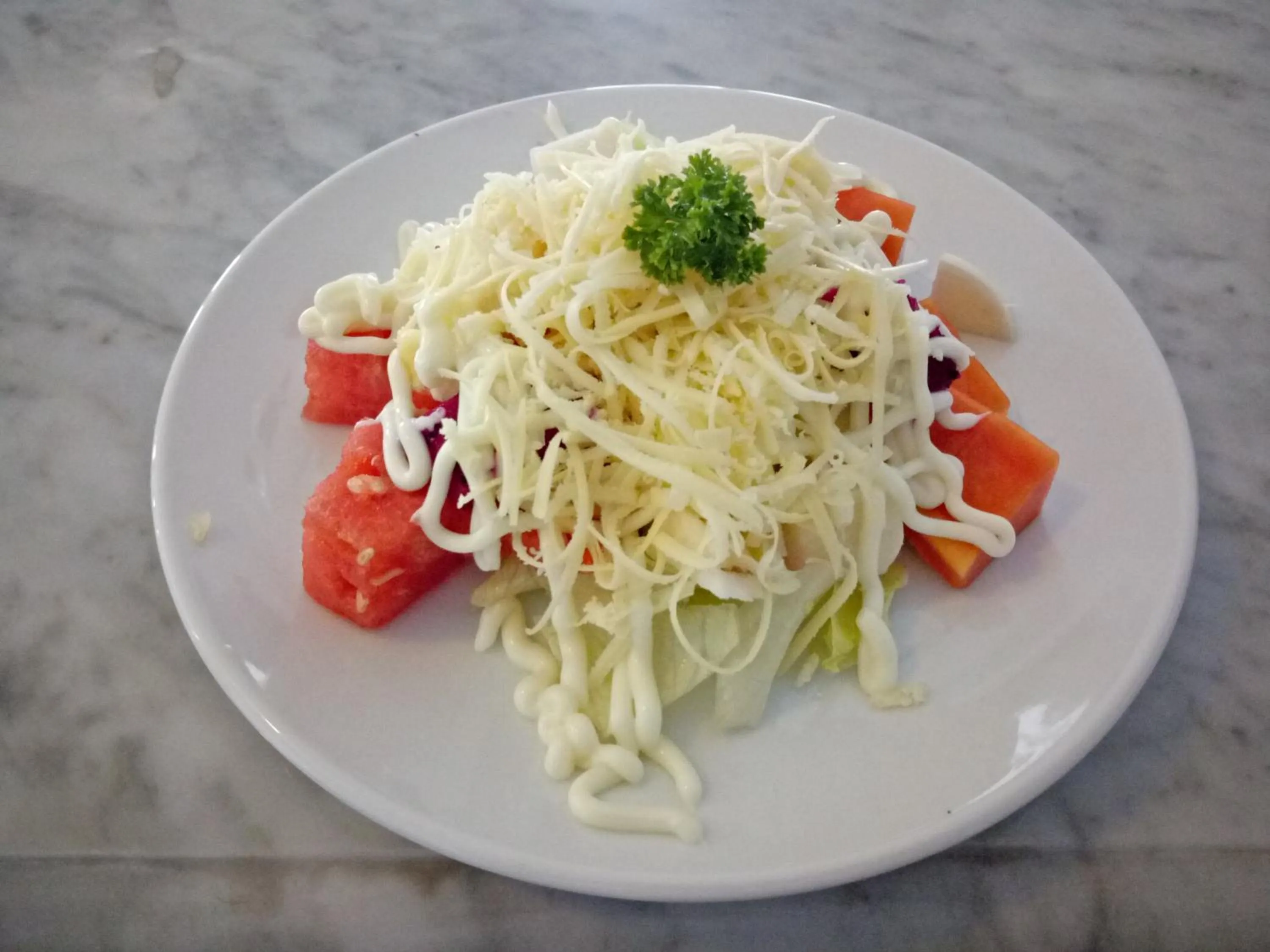 Food close-up in Daroessalam Syariah Heritage Hotel
