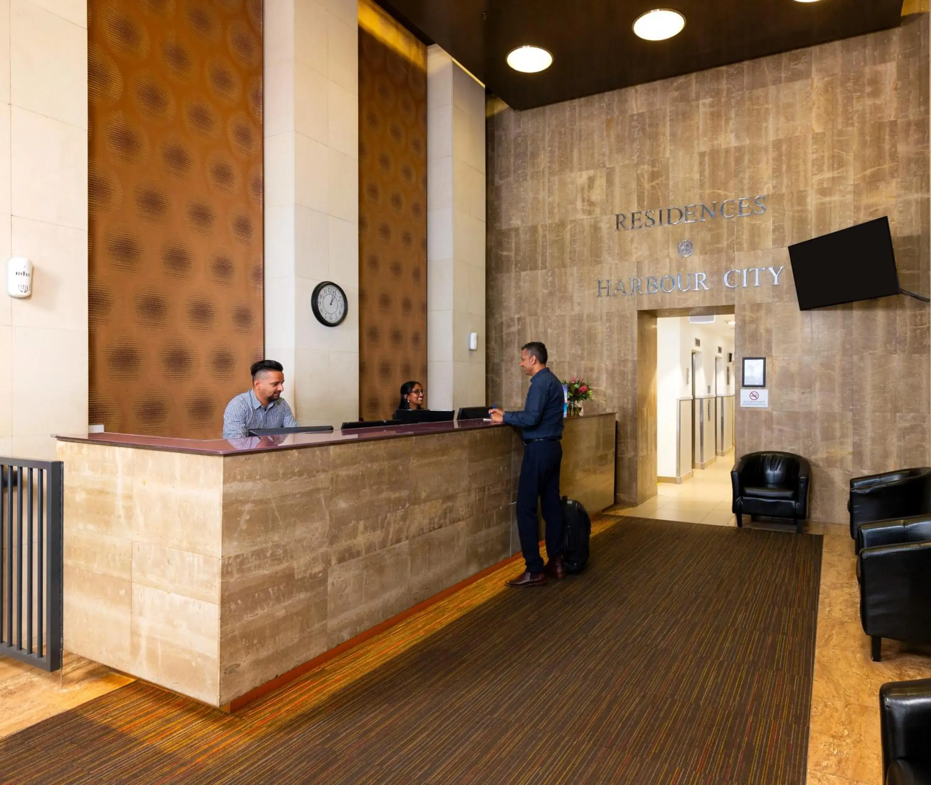 Lobby or reception in Auckland Harbour Suites Lobby or reception in Auckland Harbour Suites