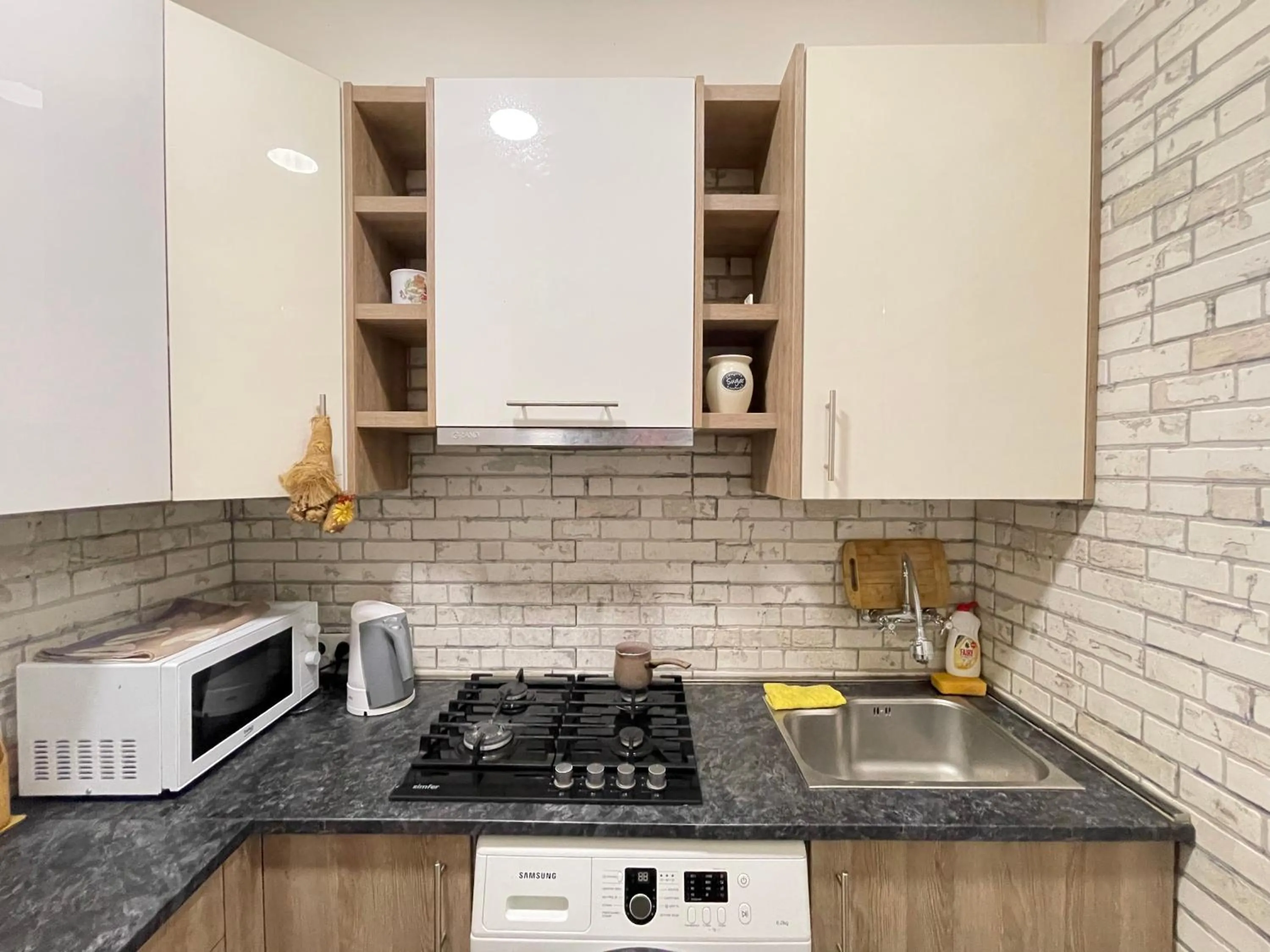 Kitchen or kitchenette in Talaveri Apartment in Old Tbilisi