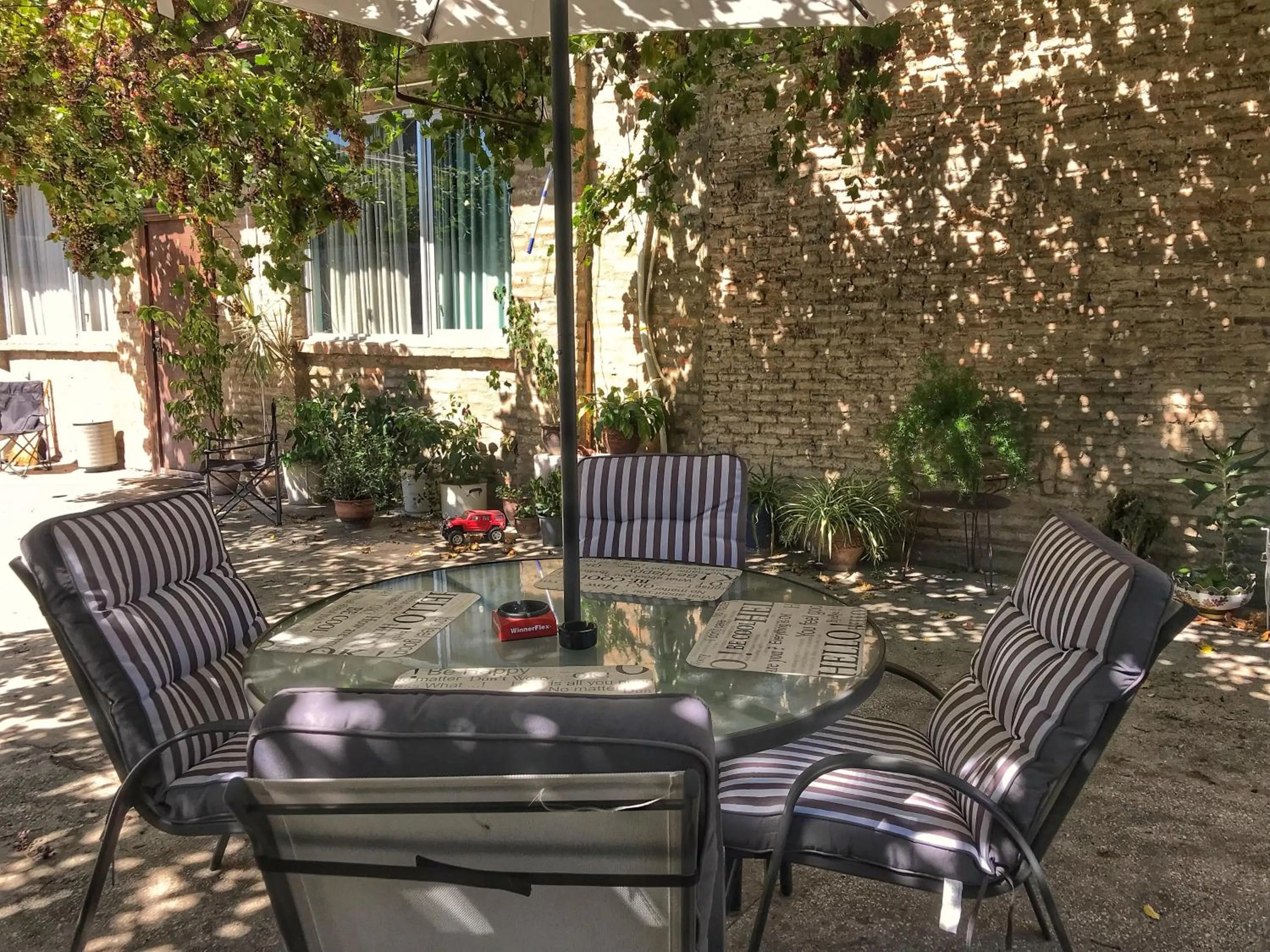 Patio in Talaveri Apartment in Old Tbilisi