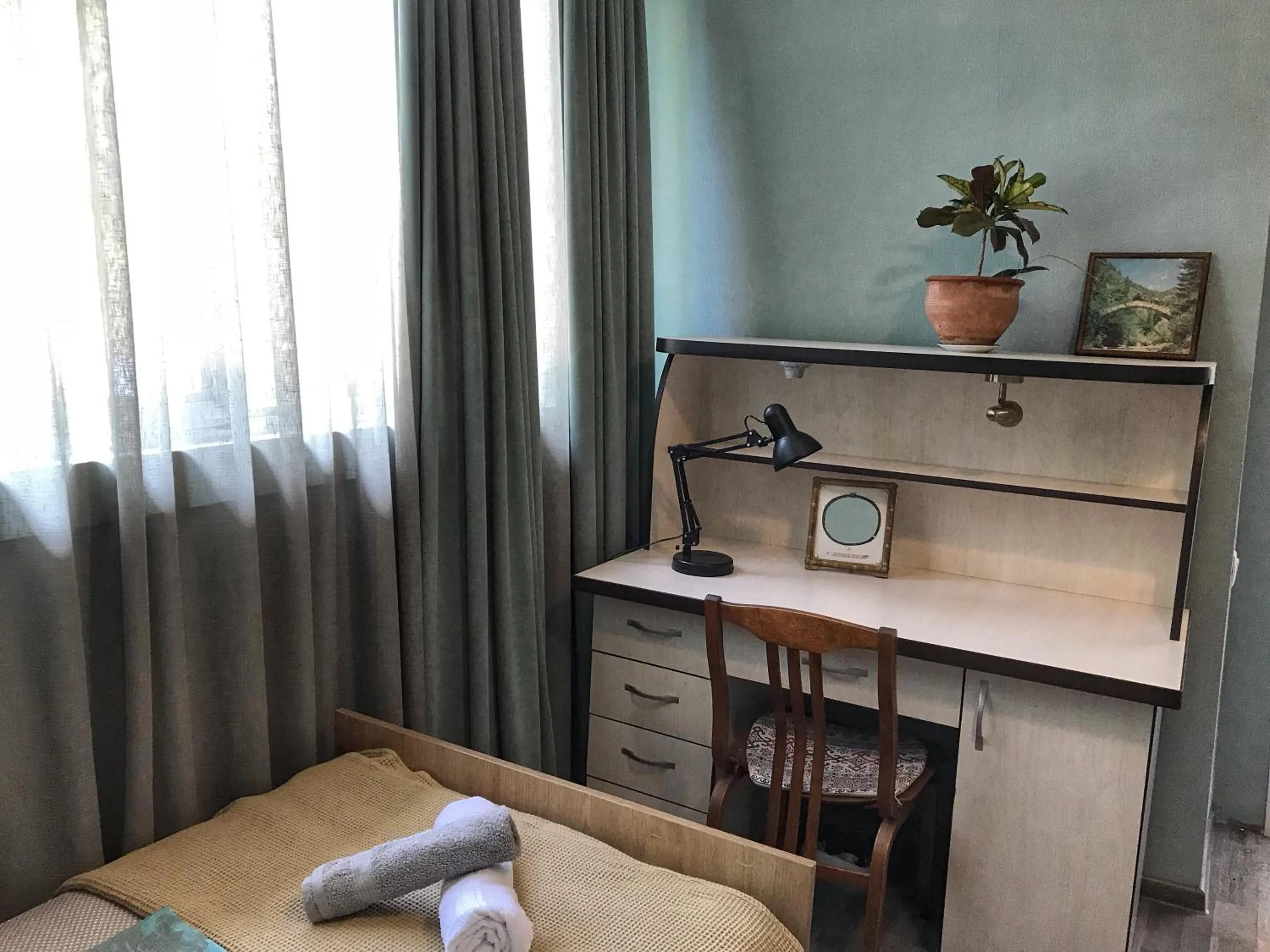 Bedroom, Bed in Talaveri Apartment in Old Tbilisi