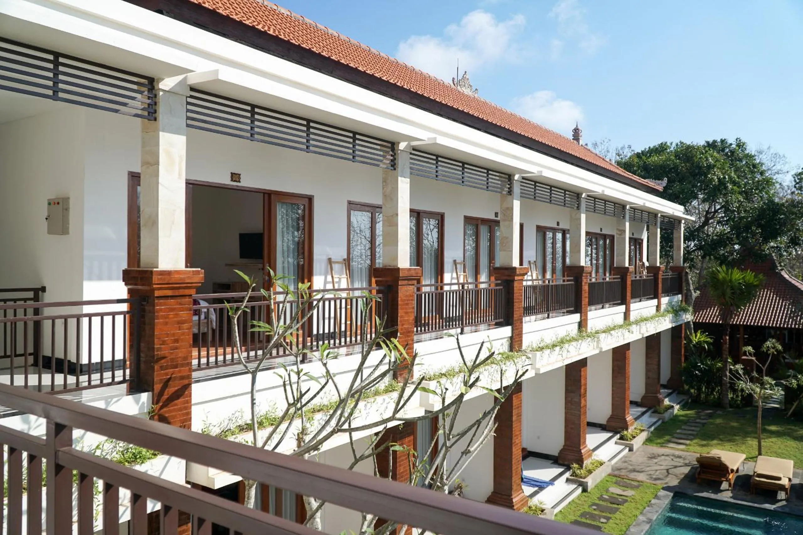 Garden view in Seno Guesthouse & Cafe