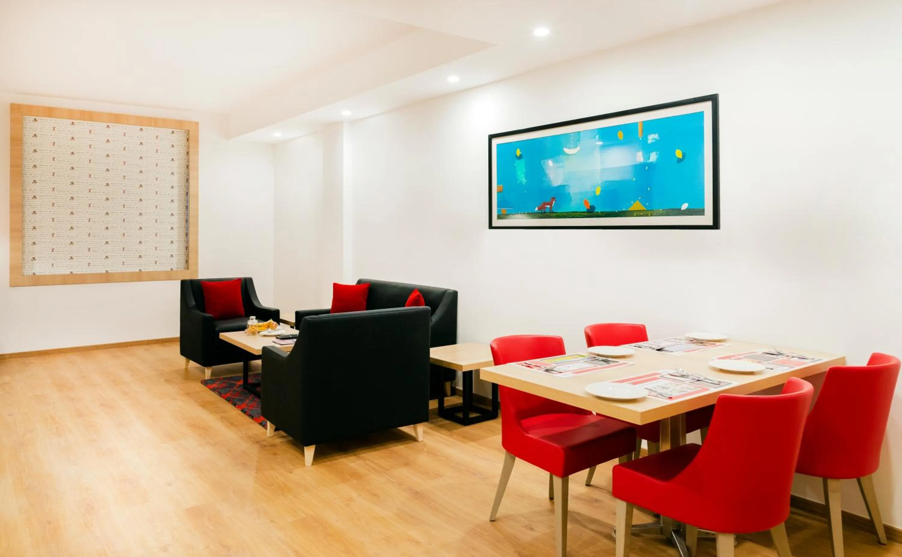 Seating area in Red Fox by Lemon Tree Hotels, Dehradun