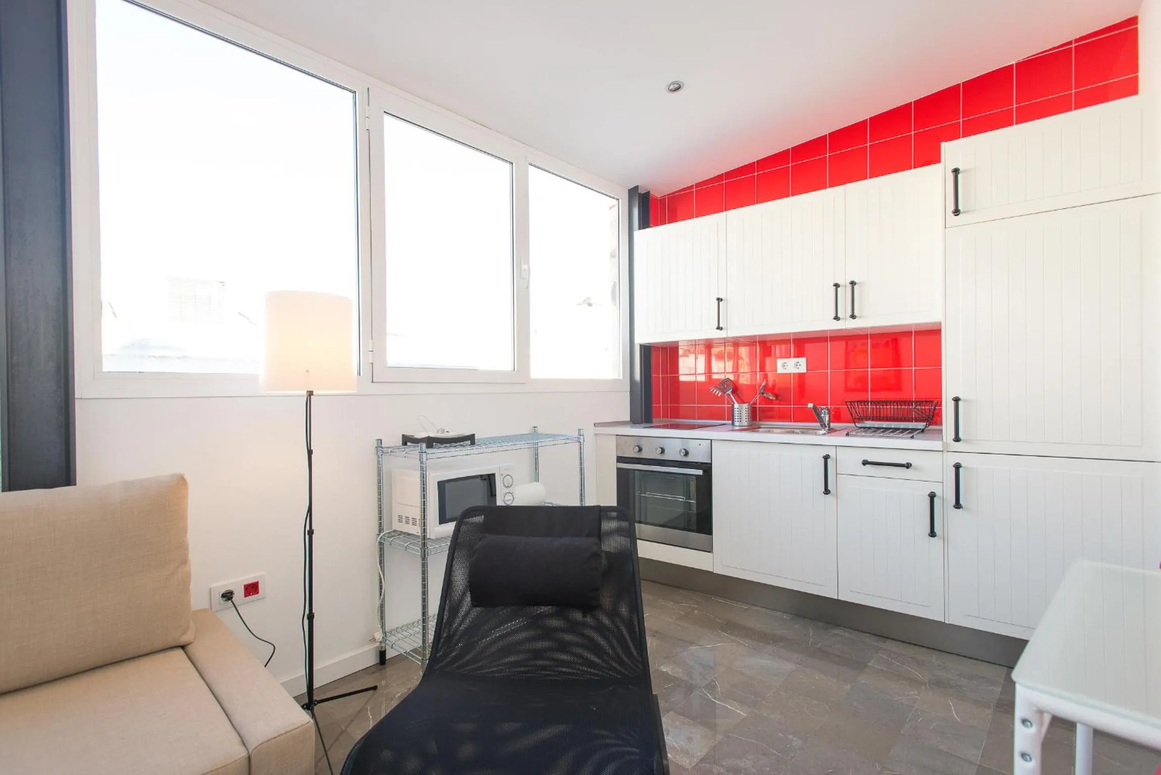 Kitchen or kitchenette in Apartamentos Calle Rosario