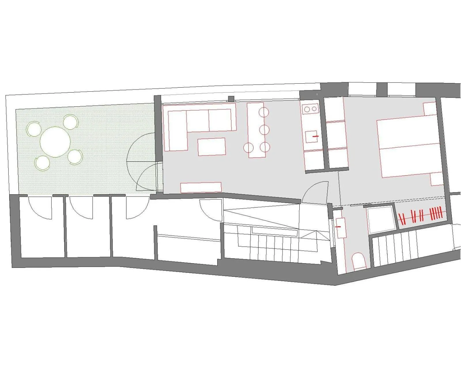 Floor plan in Apartamentos Calle Rosario