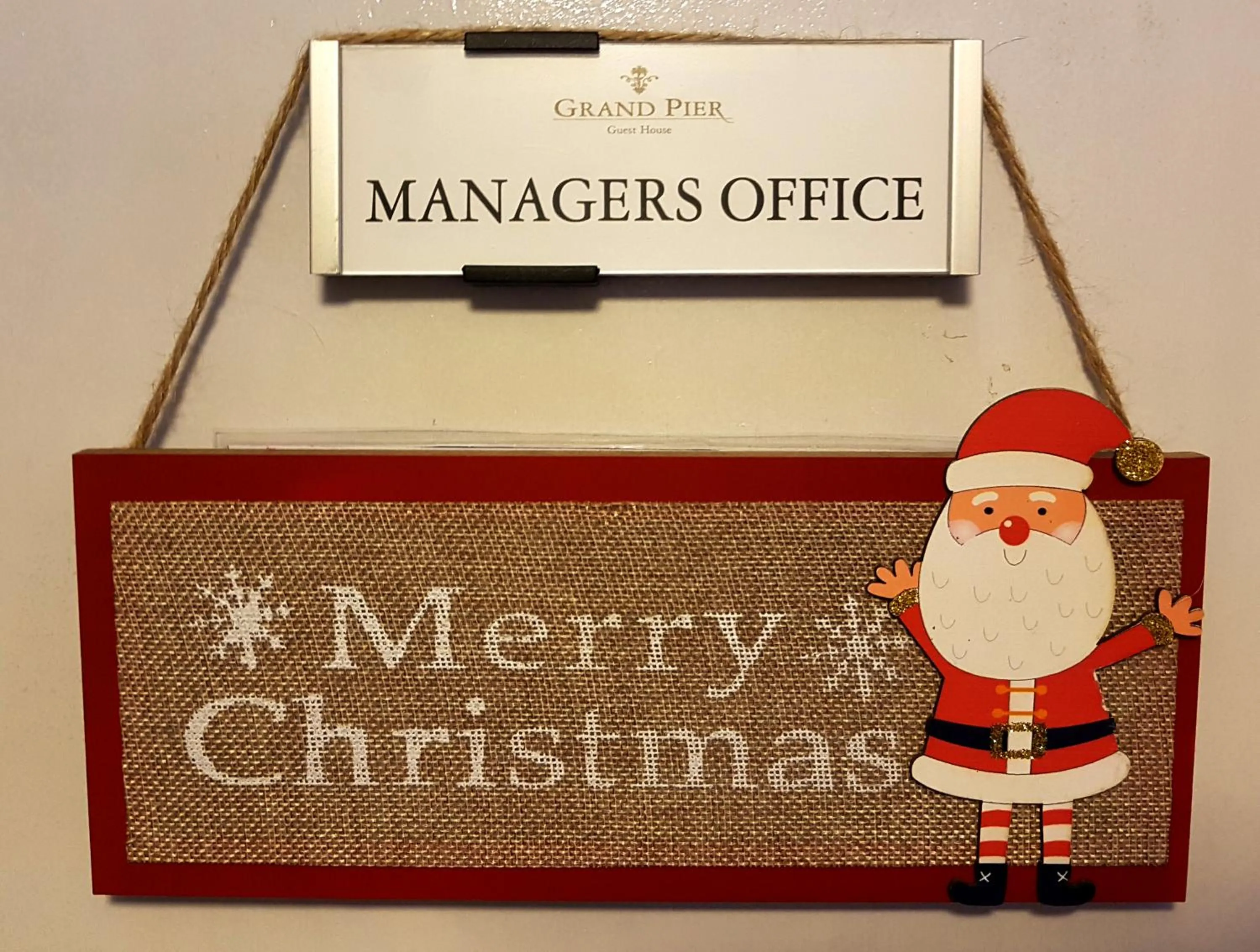 Bed, Property Logo/Sign in Grand Pier Guest House