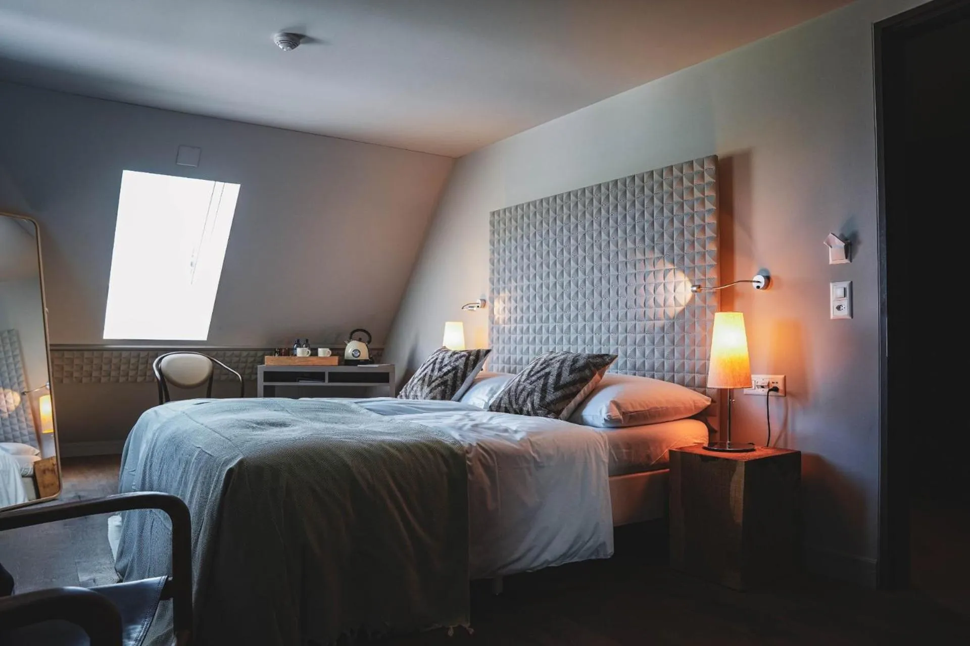 Bedroom, Bed in Landgasthof Halbinsel Au