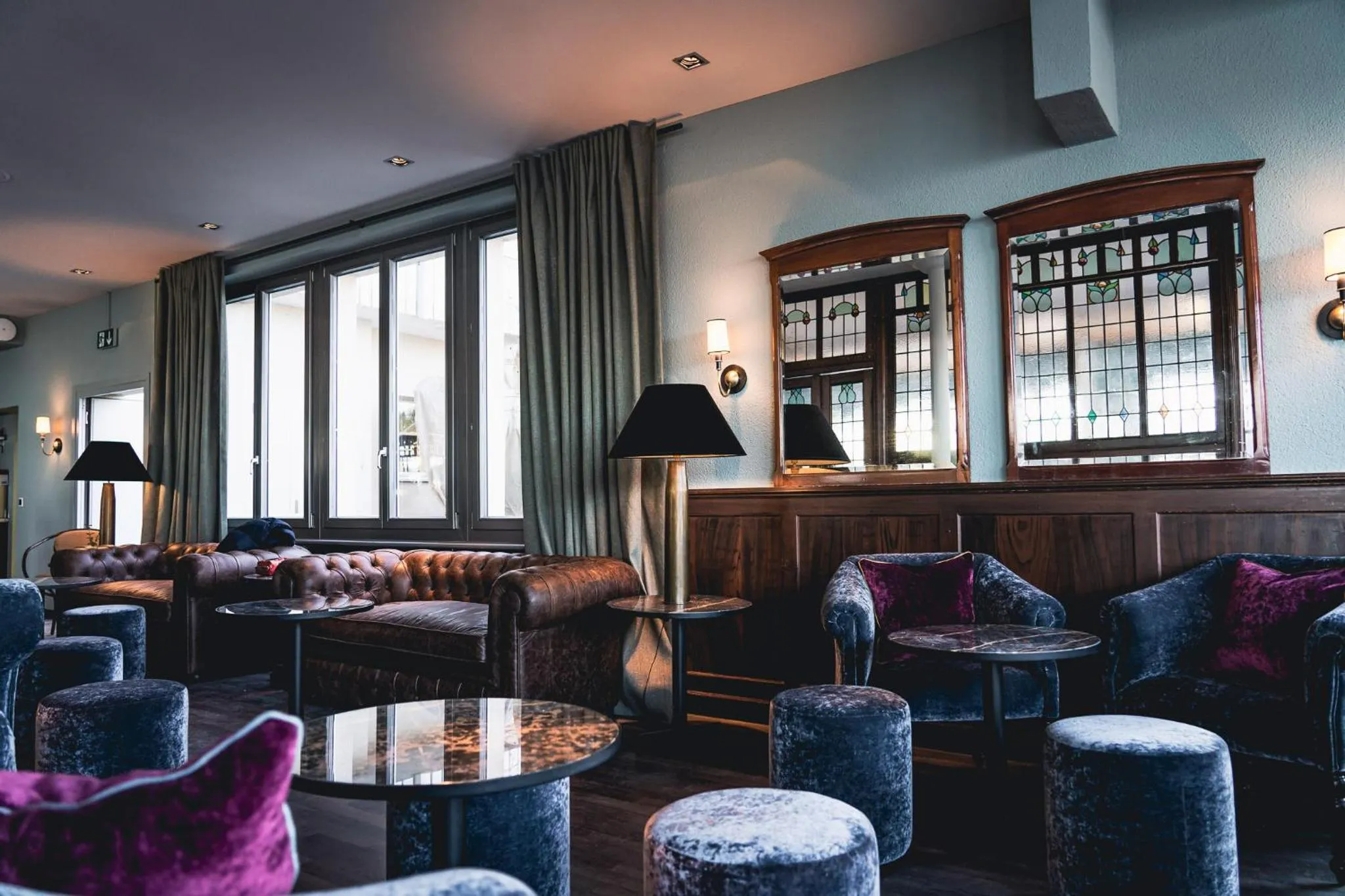 Lounge or bar in Landgasthof Halbinsel Au