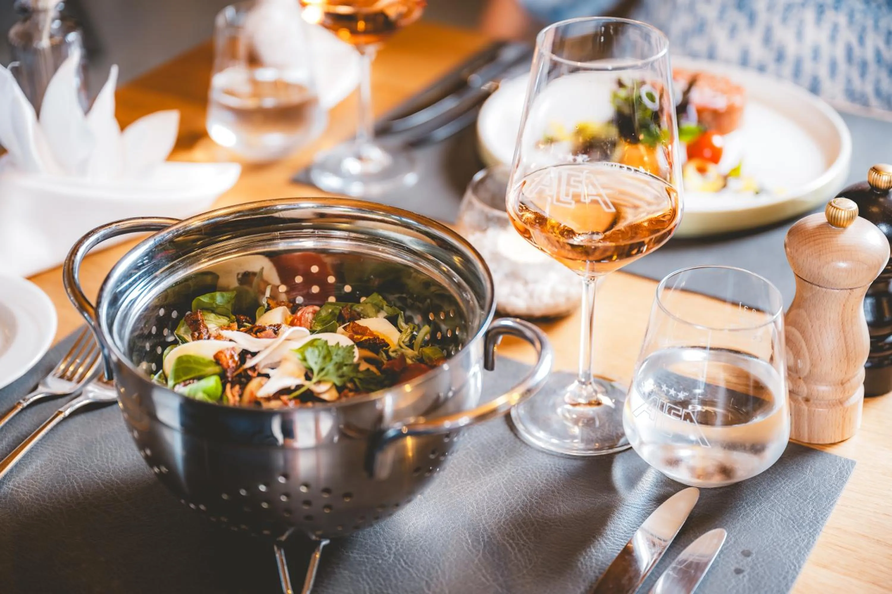 Dinner in Hotel Alfa Superieur - Leukerbad-Therme