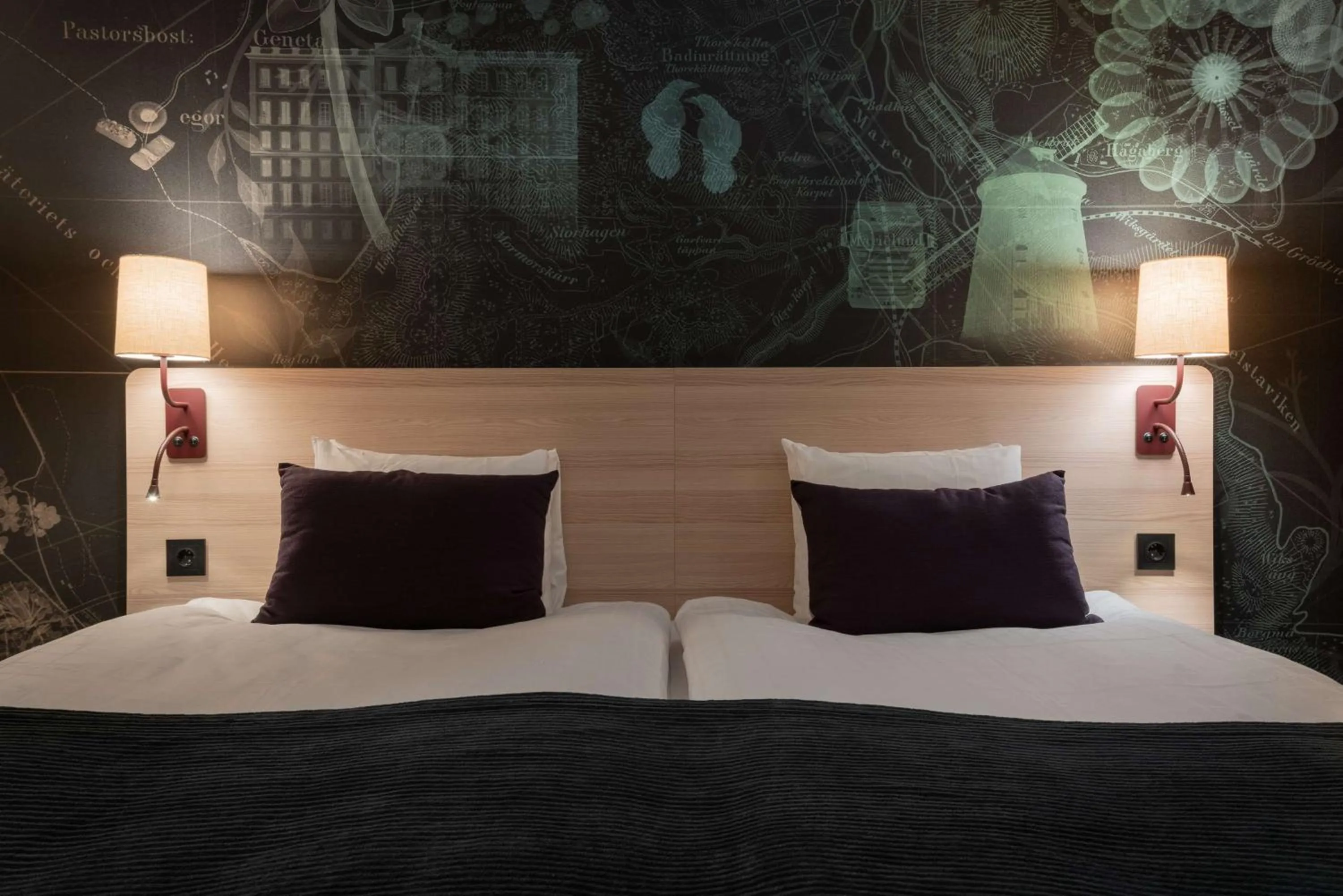 Bedroom, Bed in Scandic Västerås