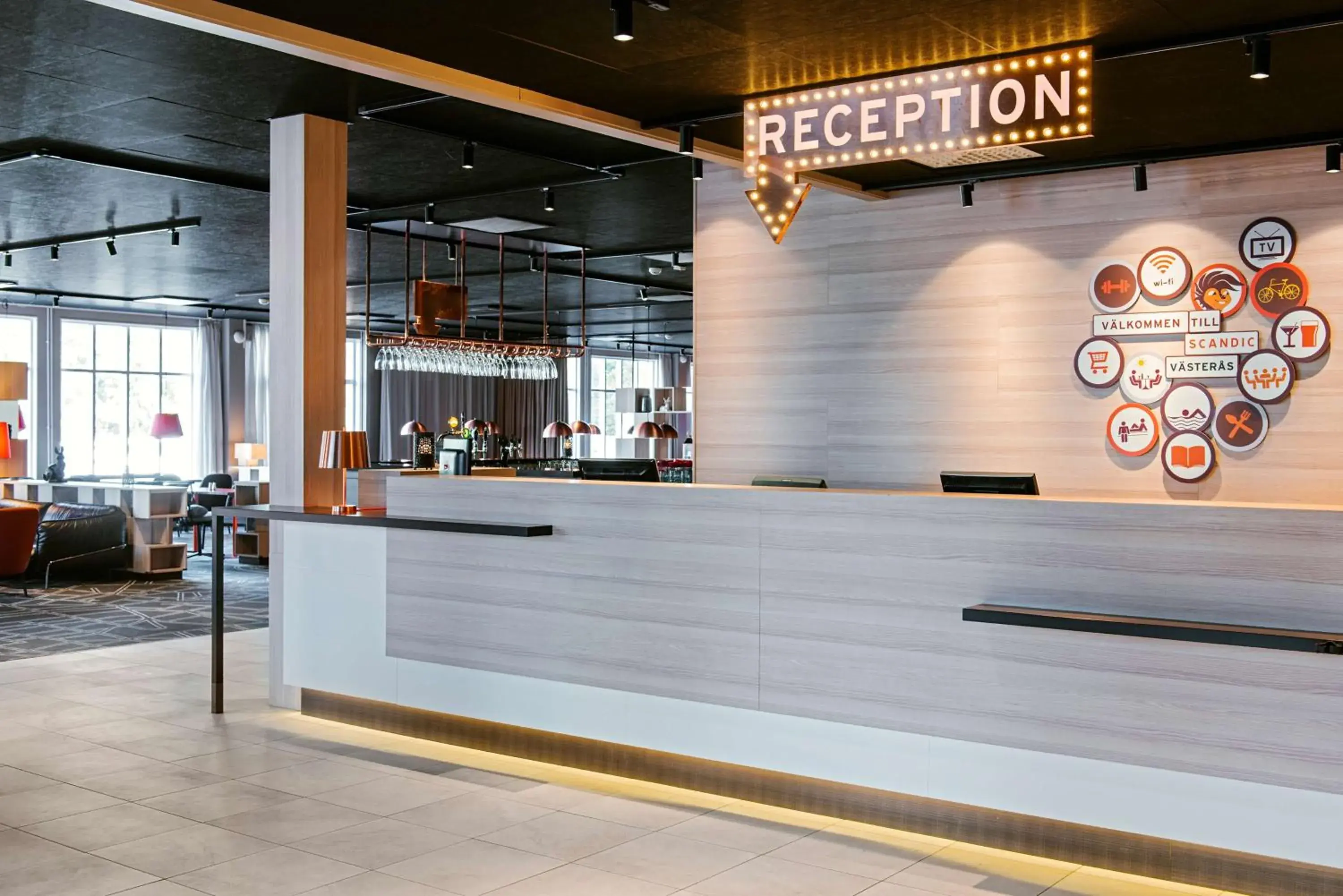 Lobby or reception in Scandic Västerås Lobby or reception in Scandic Västerås