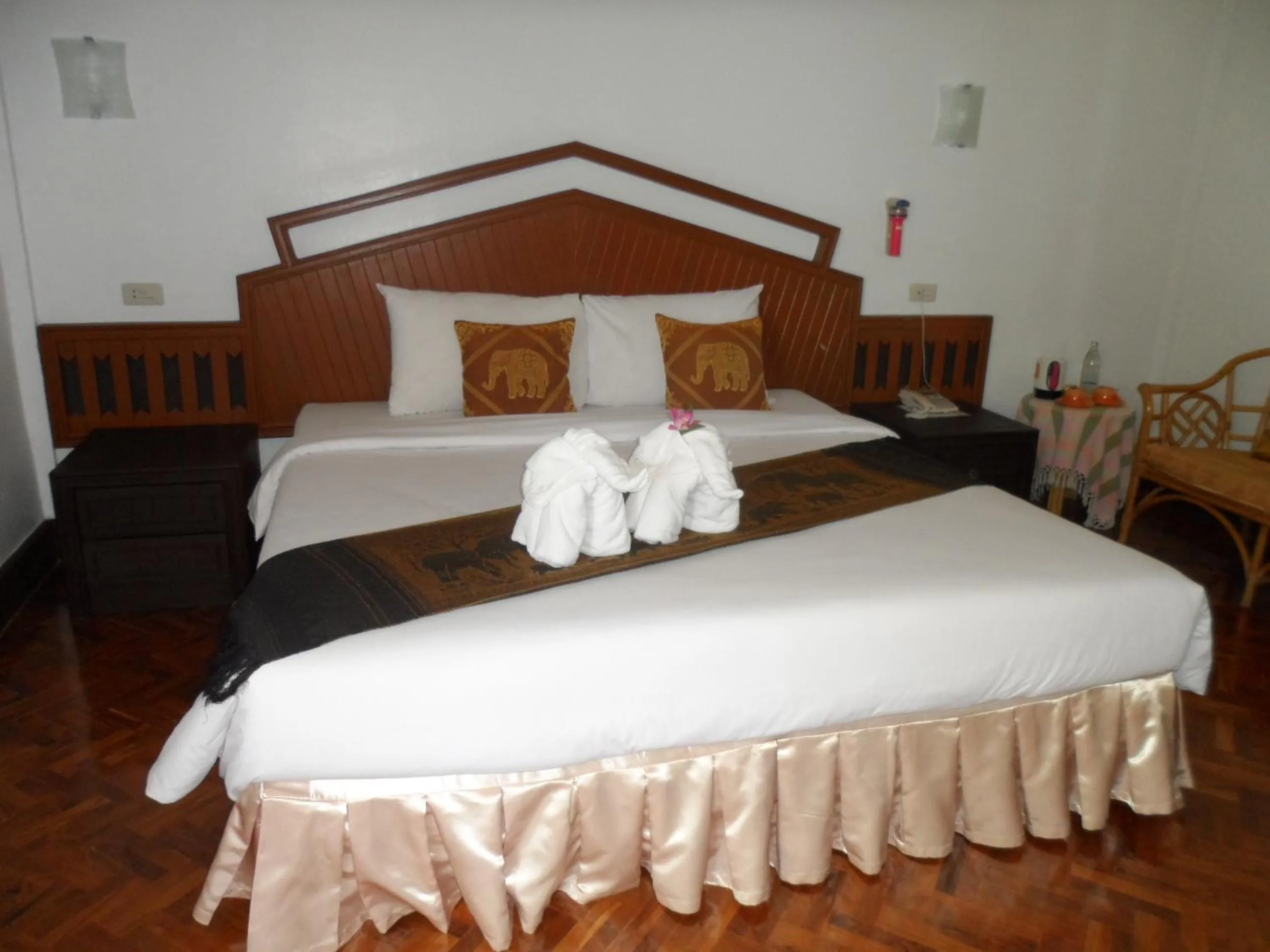 Bed in Baiyoke Chalet Hotel