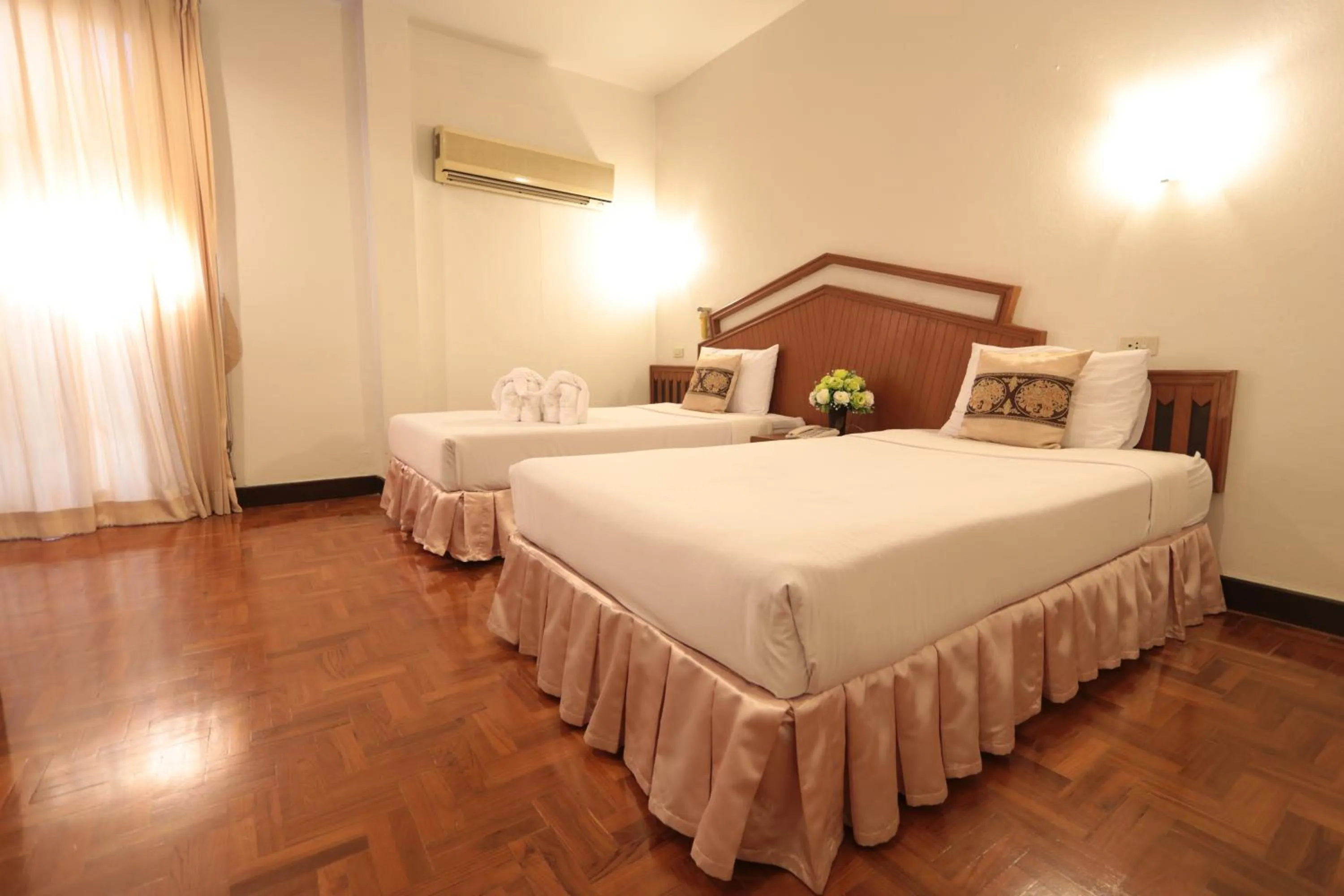 Bed in Baiyoke Chalet Hotel