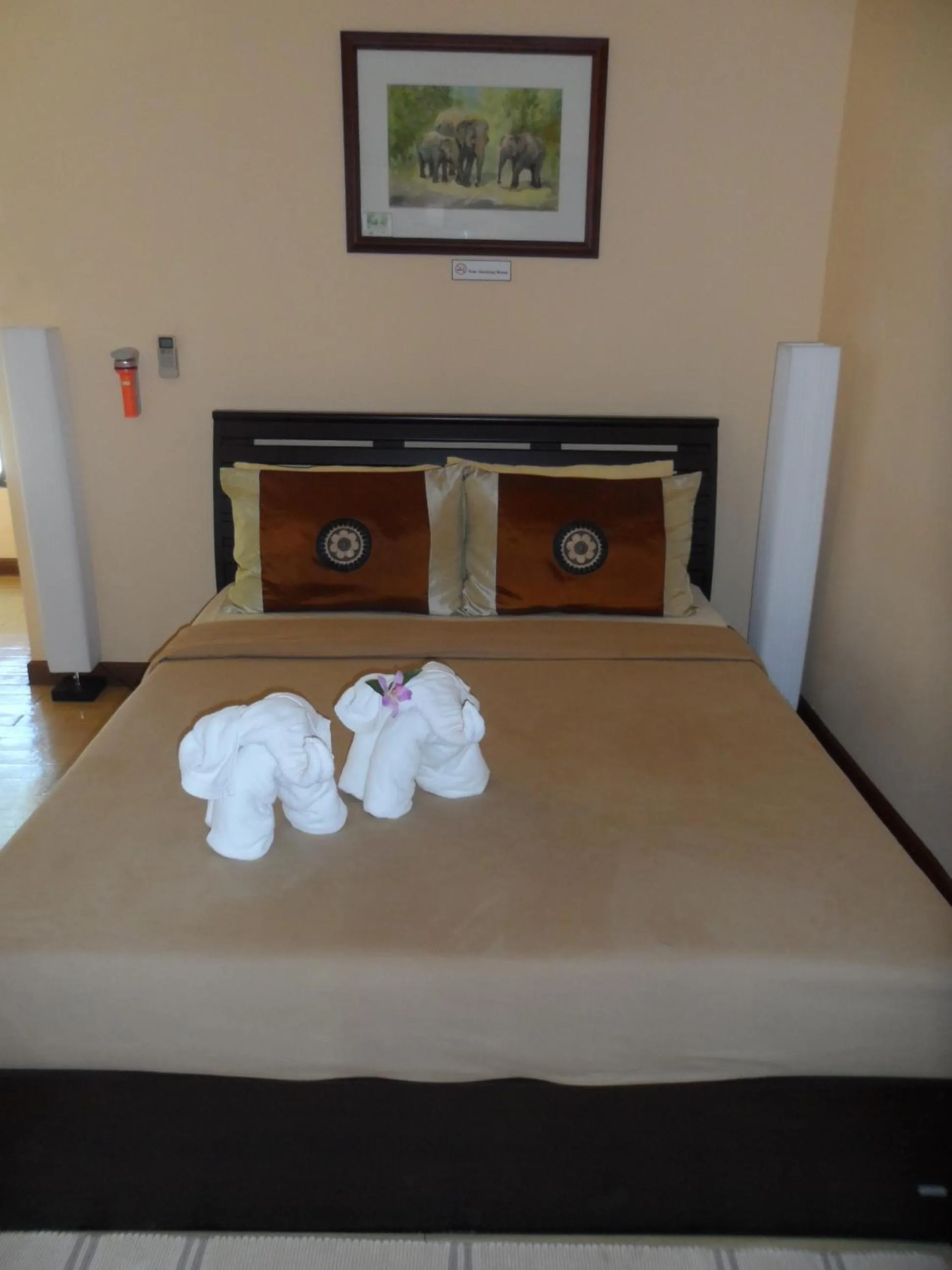 Bed in Baiyoke Chalet Hotel
