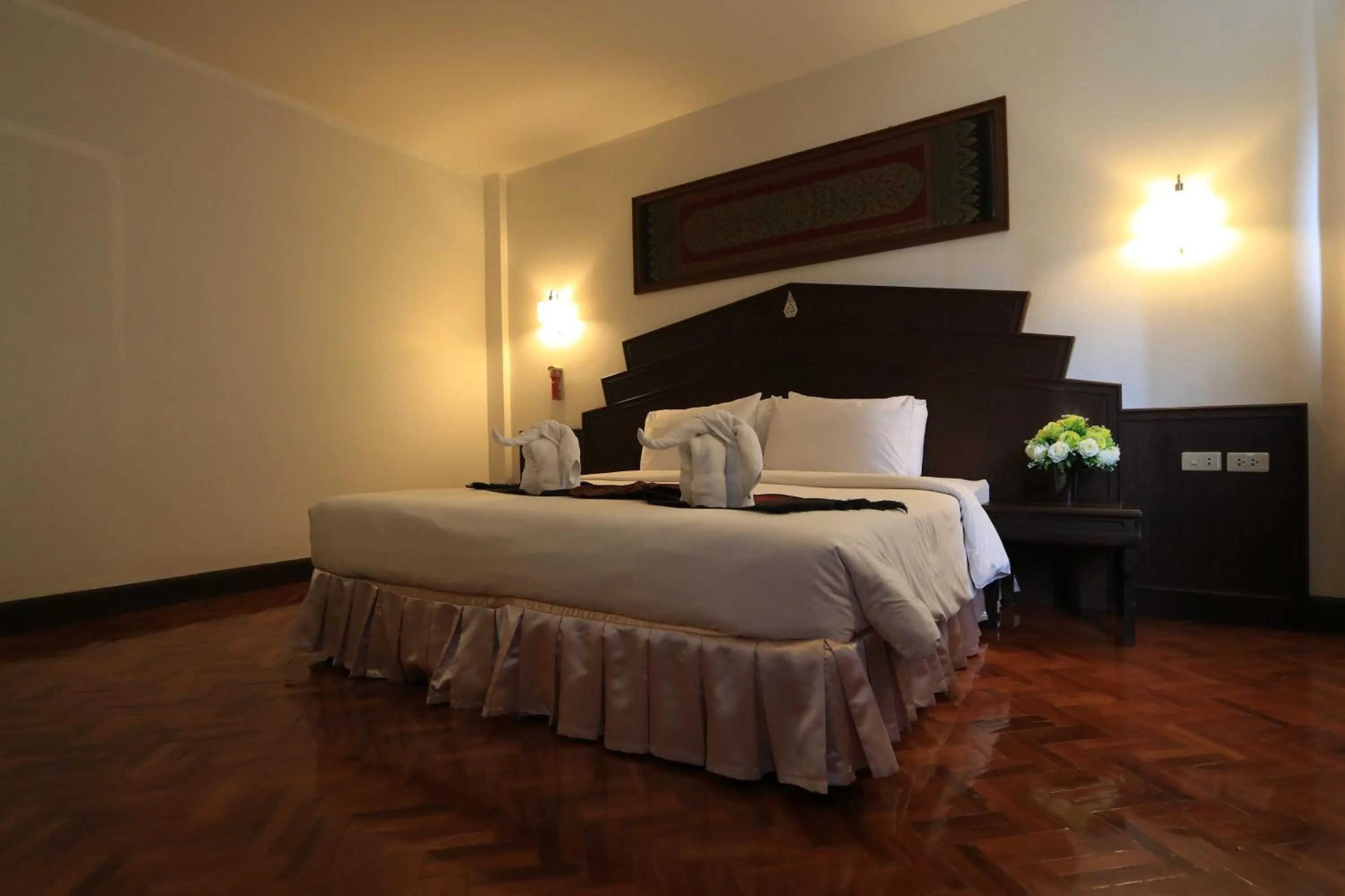 Bed in Baiyoke Chalet Hotel