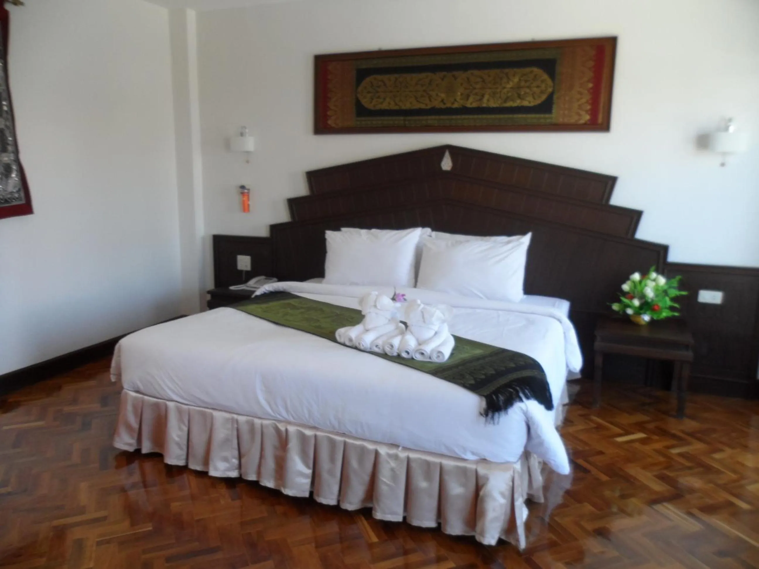 Bed in Baiyoke Chalet Hotel