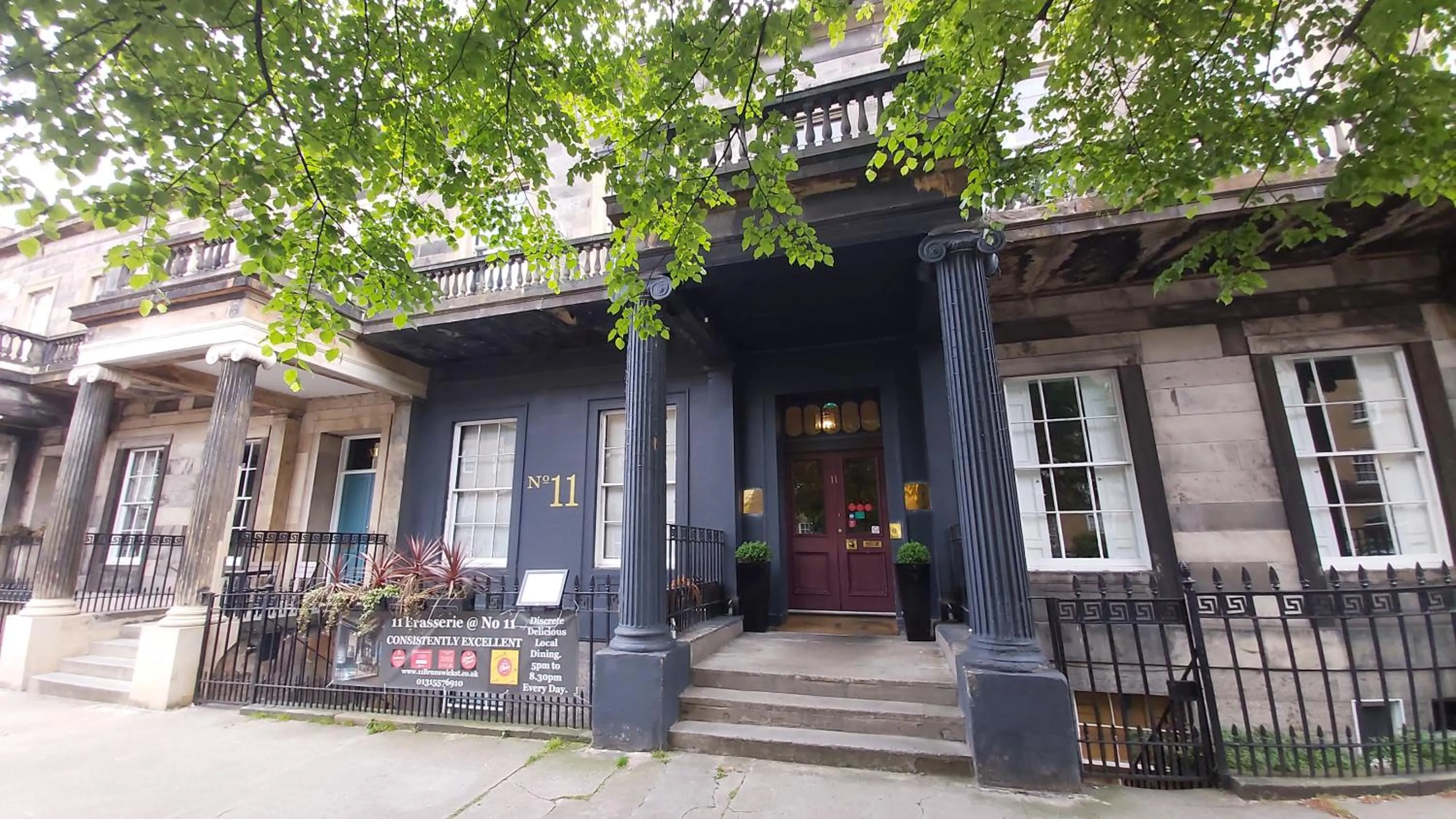 Facade/entrance in No11 Boutique Hotel & Brasserie