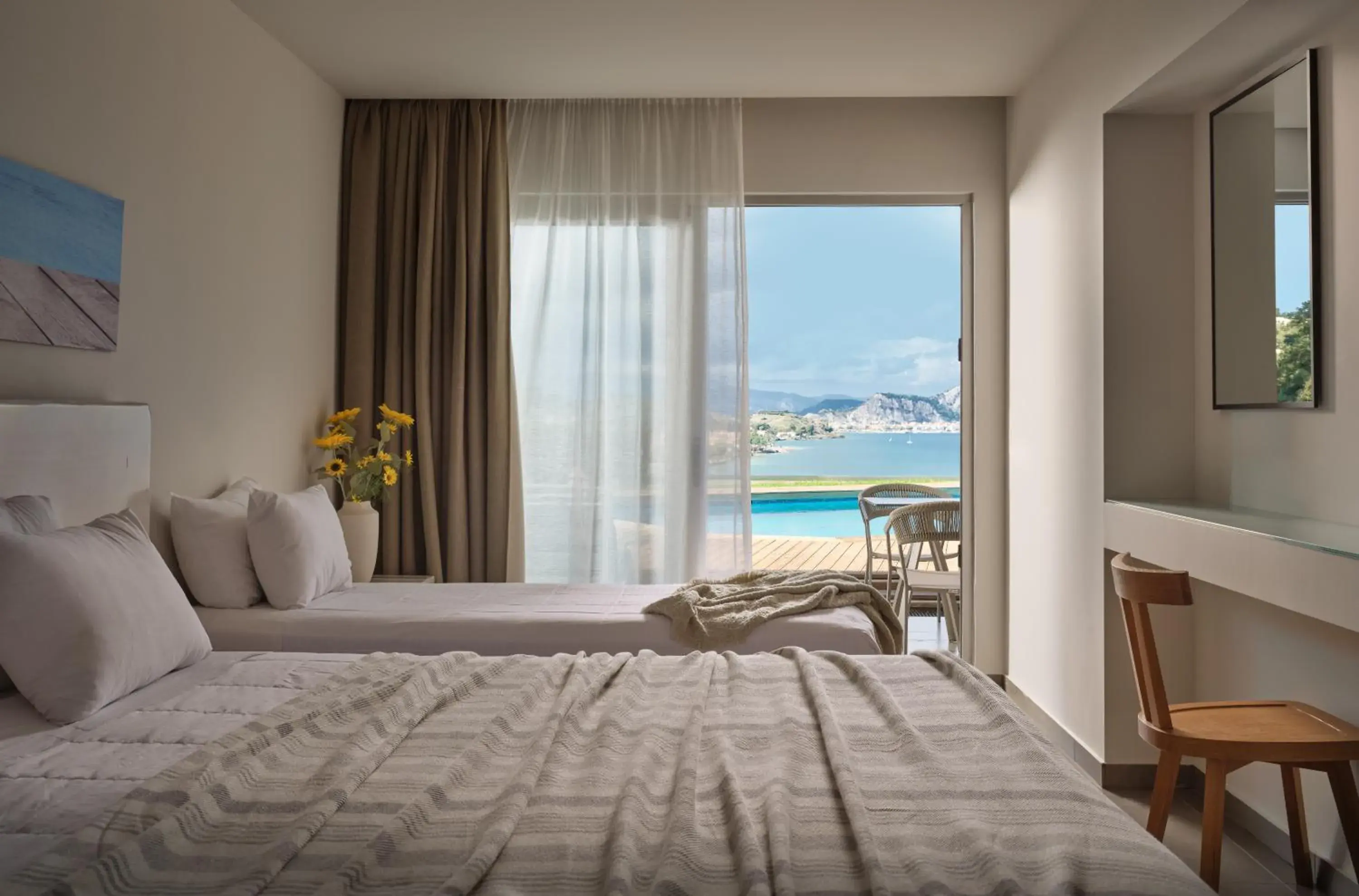 Balcony/Terrace, Bed in Ionian Hill Hotel Balcony/Terrace, Bed in Ionian Hill Hotel