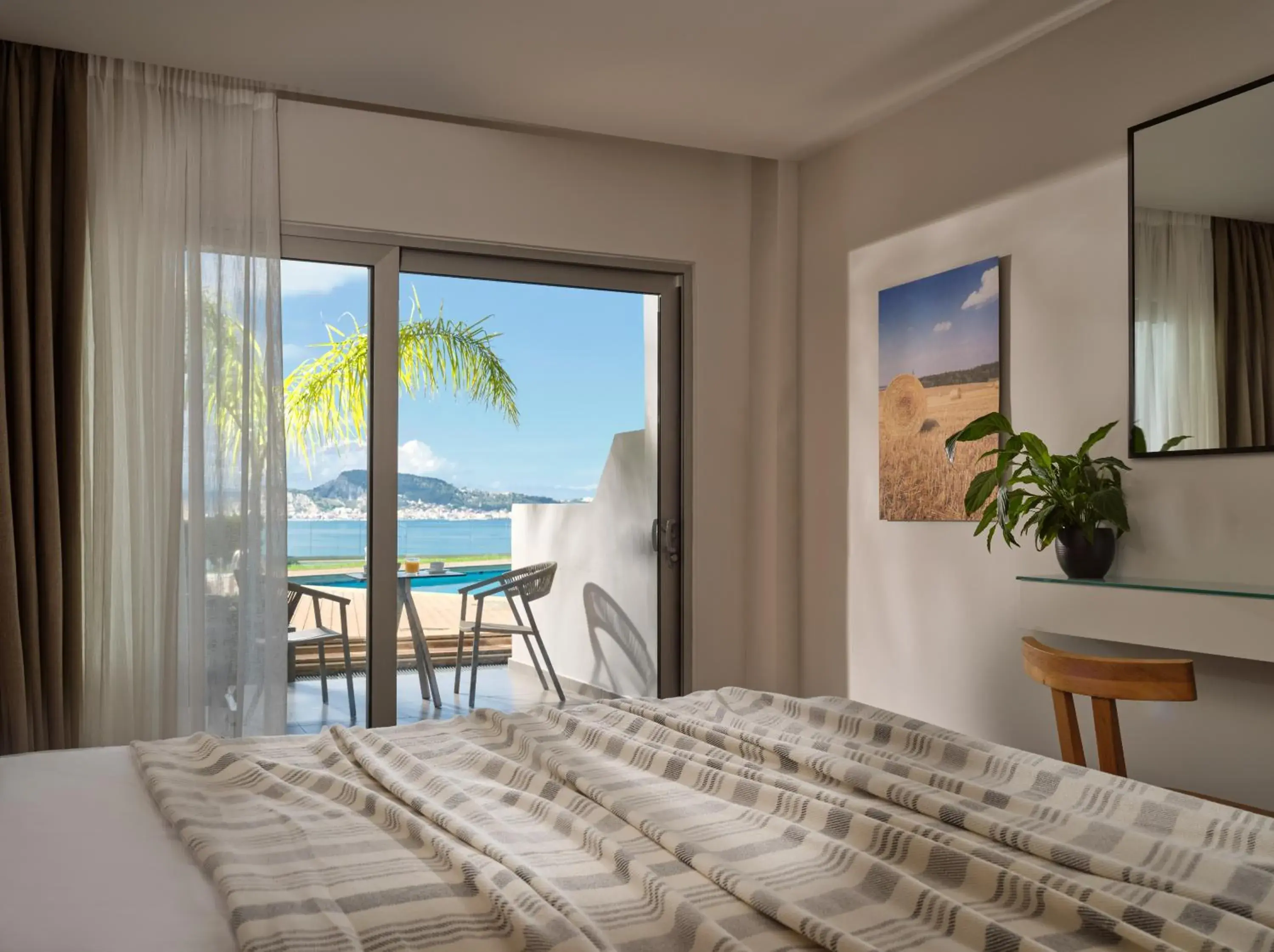 Balcony/Terrace, Bed in Ionian Hill Hotel Balcony/Terrace, Bed in Ionian Hill Hotel