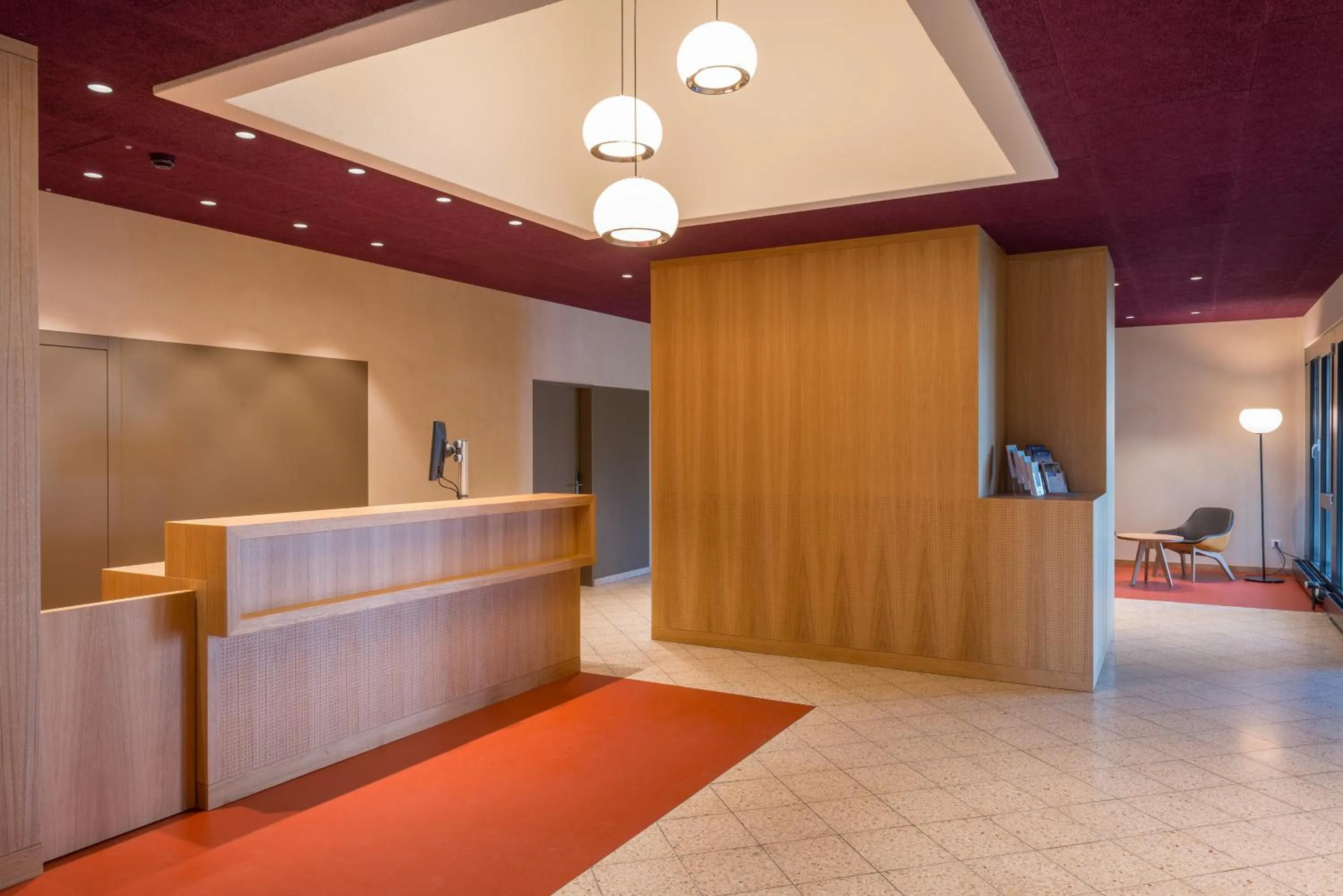 Lobby or reception in Zug Youth Hostel